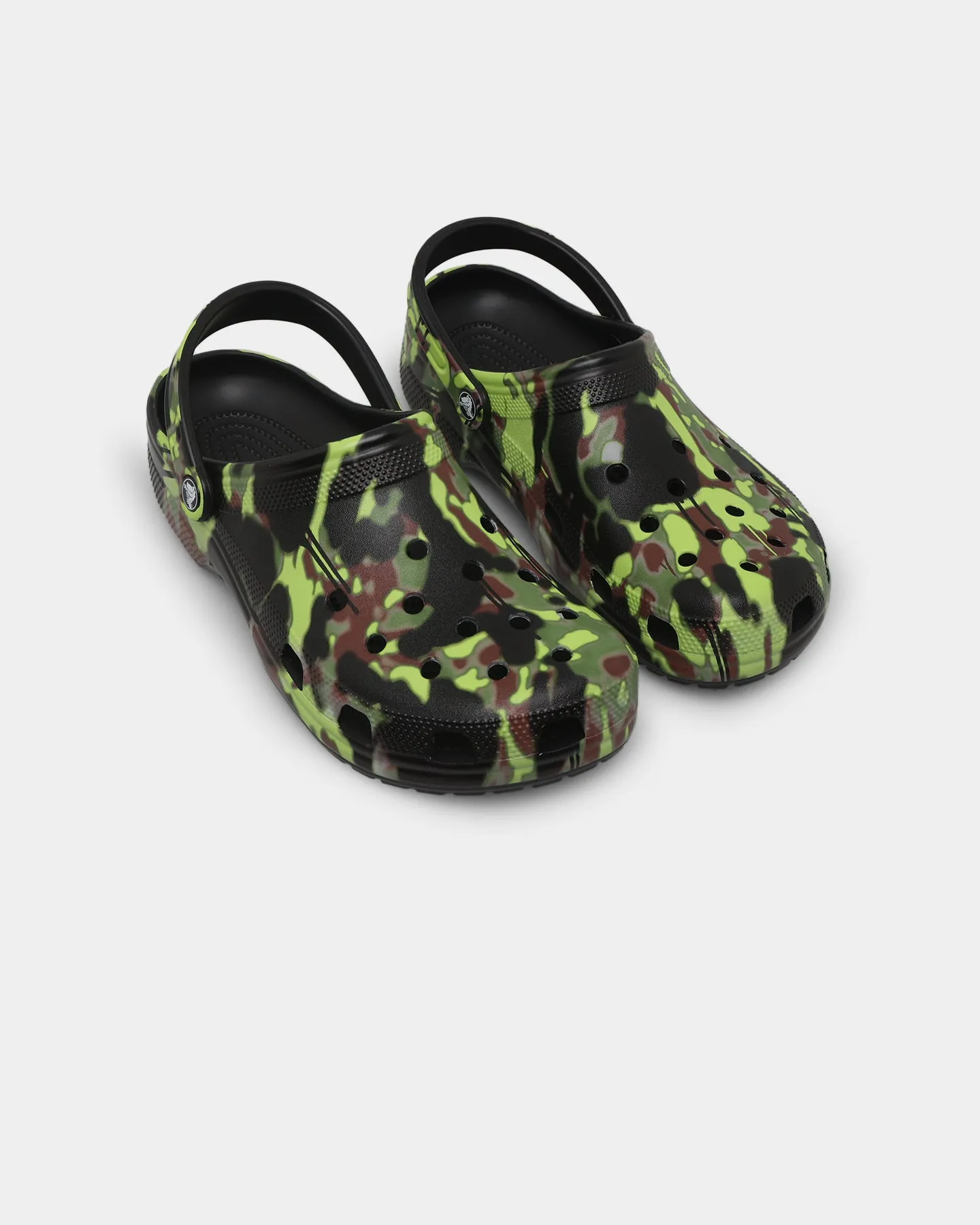 Crocs Classic Clog Spray Camo Black Stage Pop Pond Walk
