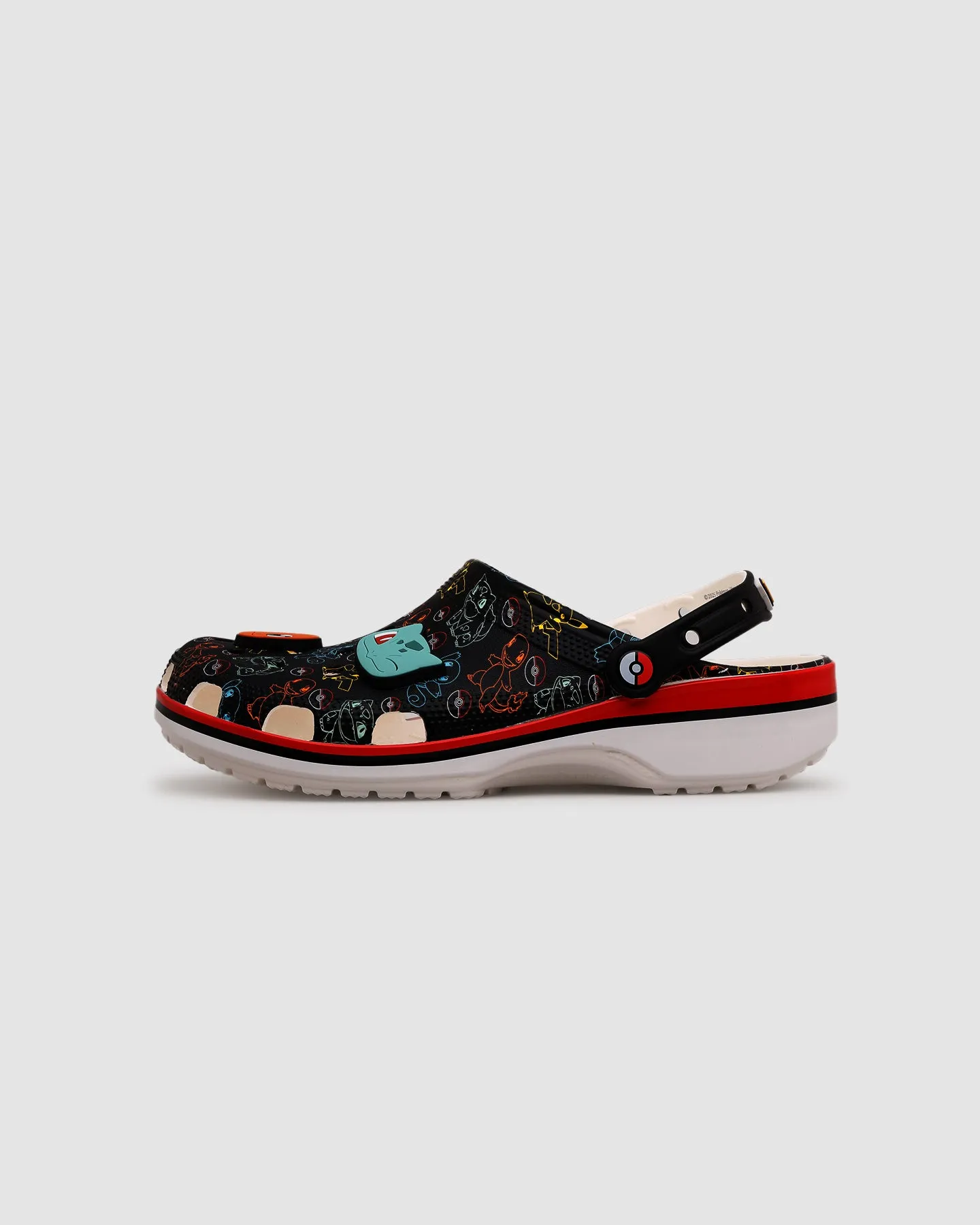 Pair Quick Velvet Soft Crocs Classic Pokemon Clog Multi