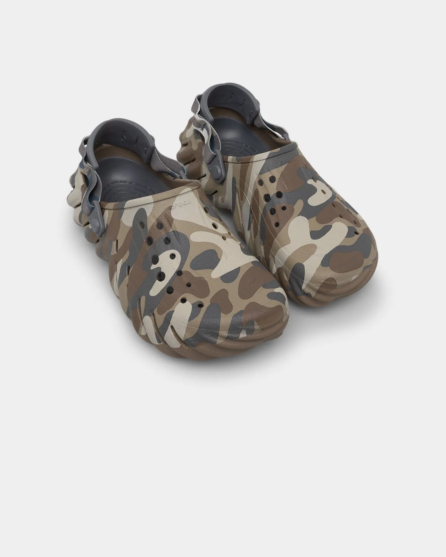Crocs Echo Camo Redux Clog Charcoal Cold Safe High Quality