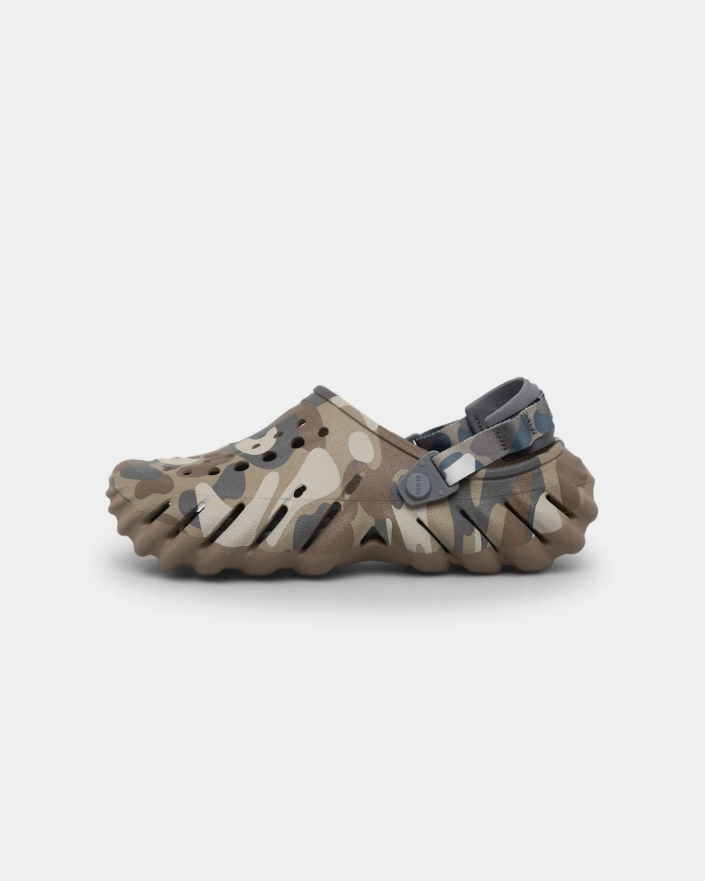 Planet Mood Grip Strong Crocs Echo Camo Redux Clog Charcoal