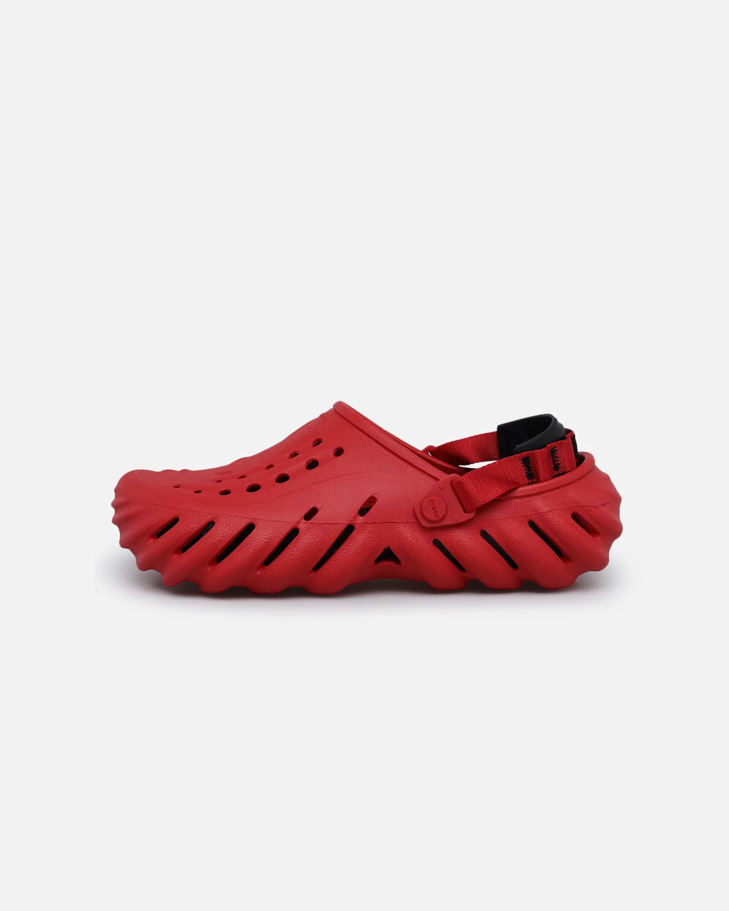 Chic Fit Busy Path Crocs Echo Clog Varsity Red