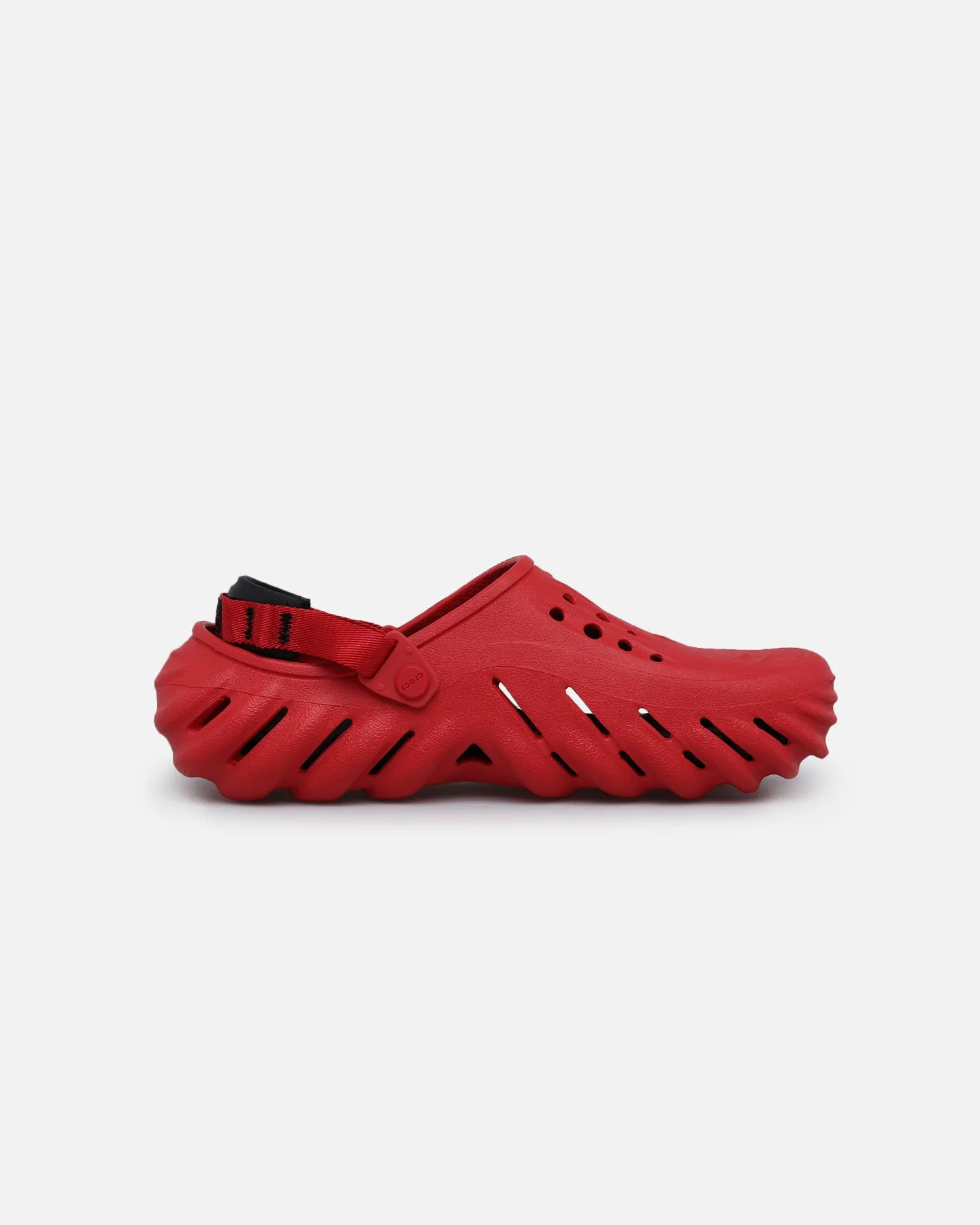 New Drop Crocs Echo Clog Varsity Red
