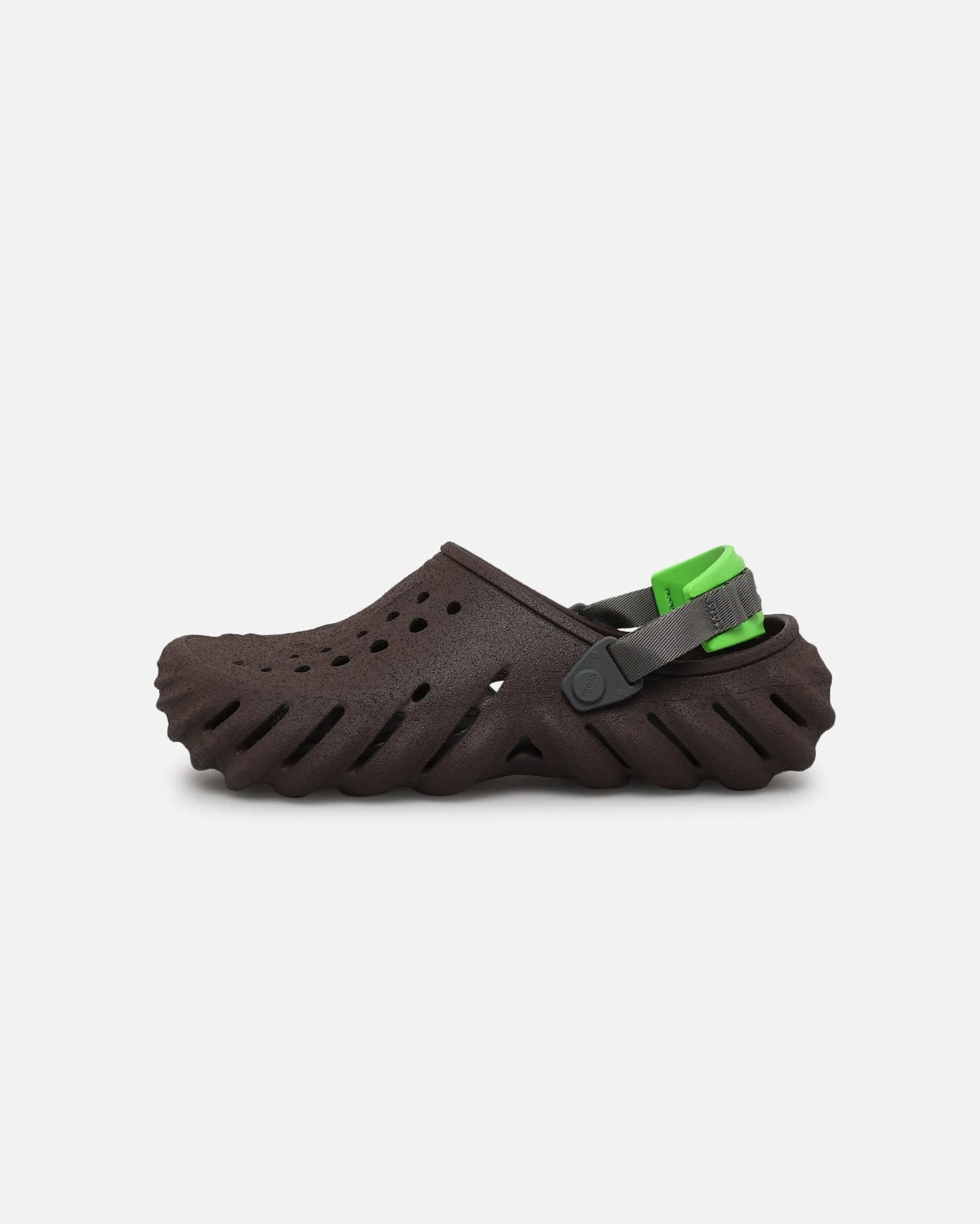 Crocs Echo Sand Storm Clog Coffee Comfort Shank Cushioned Footbed