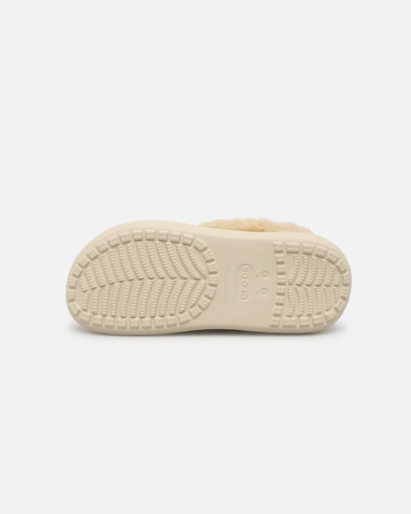 Matte Edge Sole Soft Crocs Furever Crush Bone