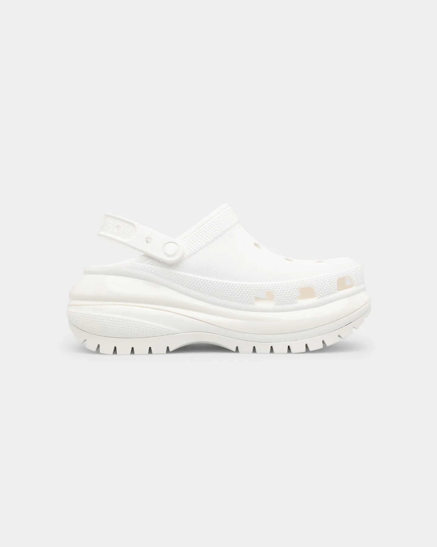 Crocs Mega Crush Clog White Bright tone Beach Vibe