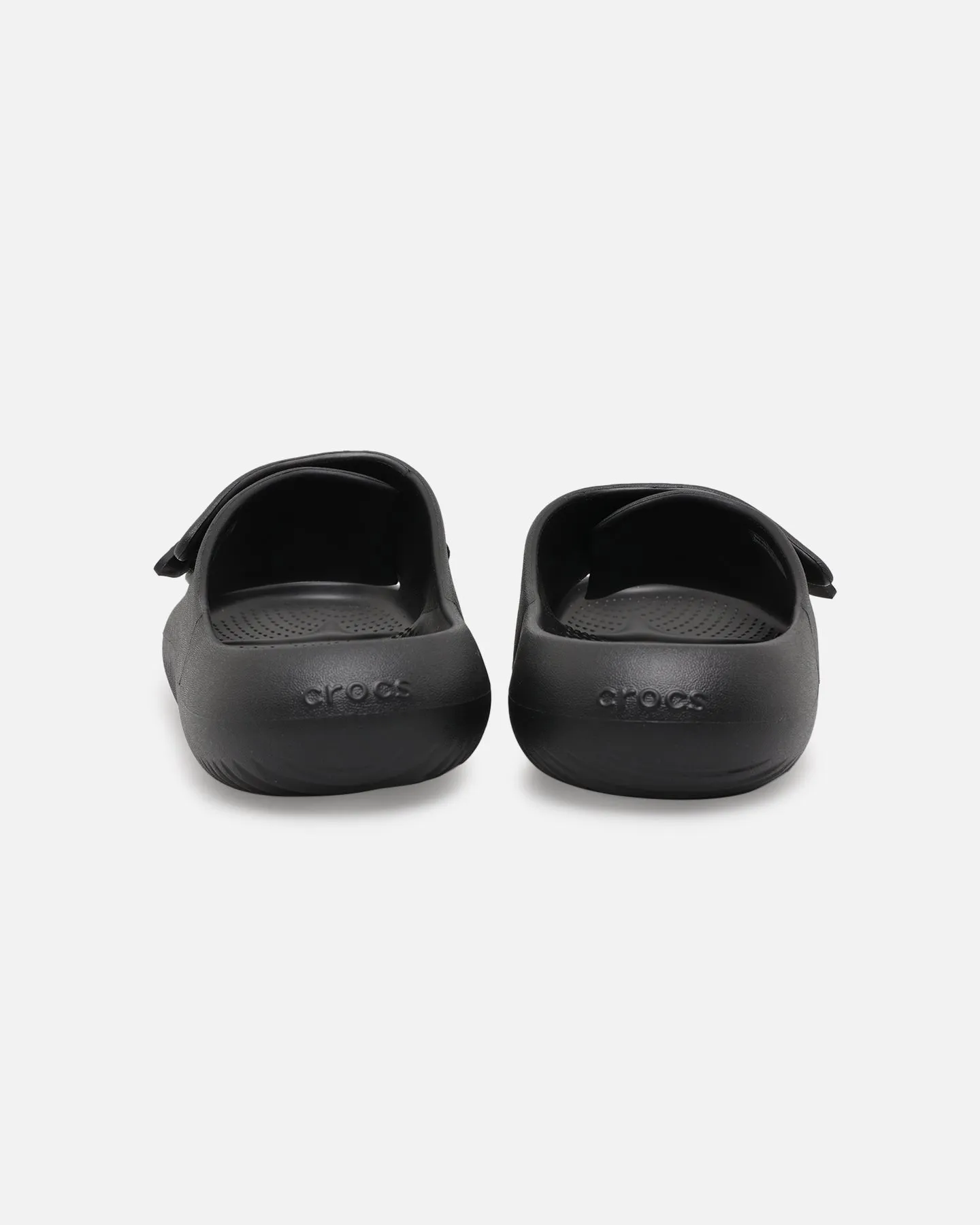 On Trend Shock Resistant Crocs Mellow Luxe Recovery Slide Black