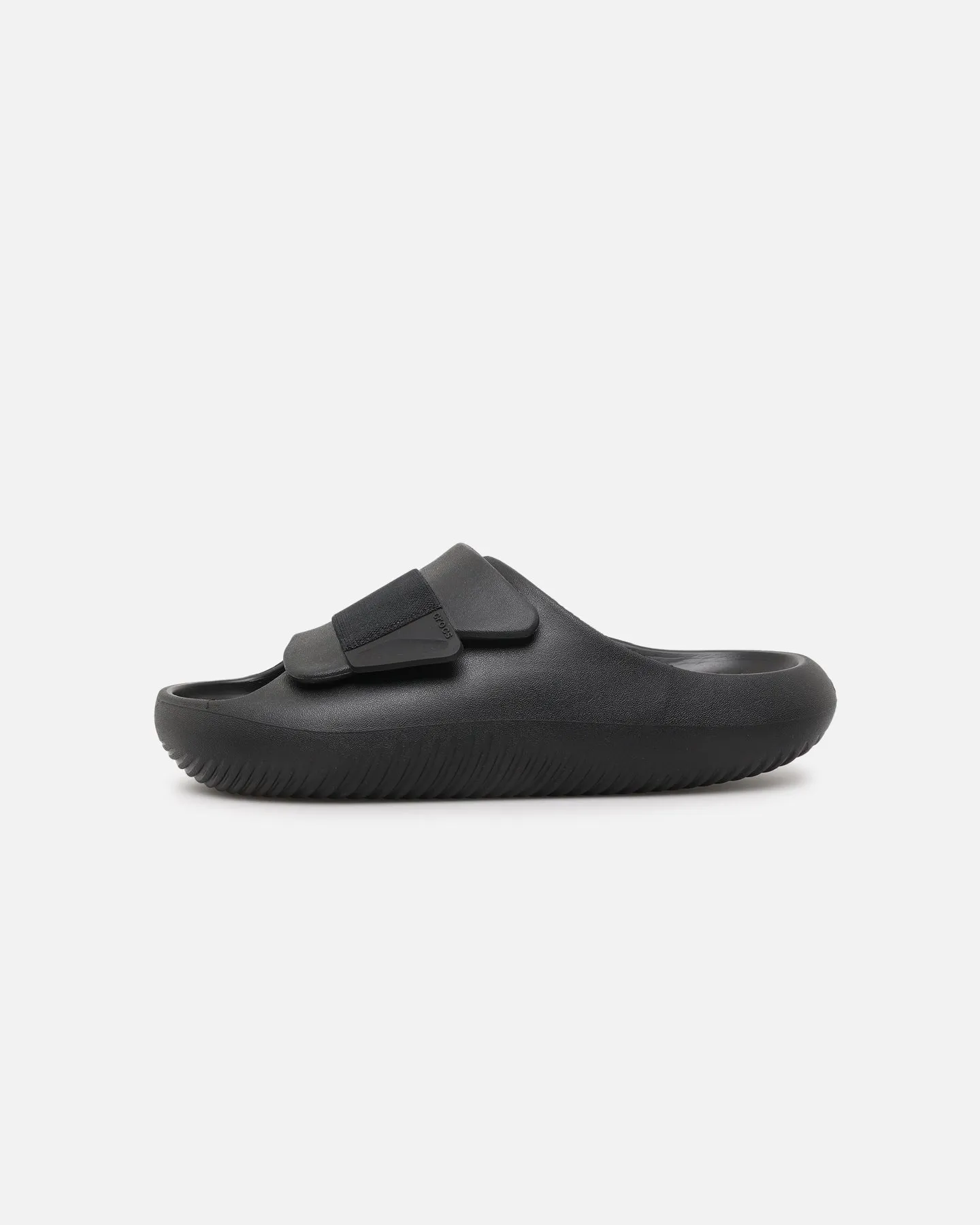 World Walk Crocs Mellow Luxe Recovery Slide Black