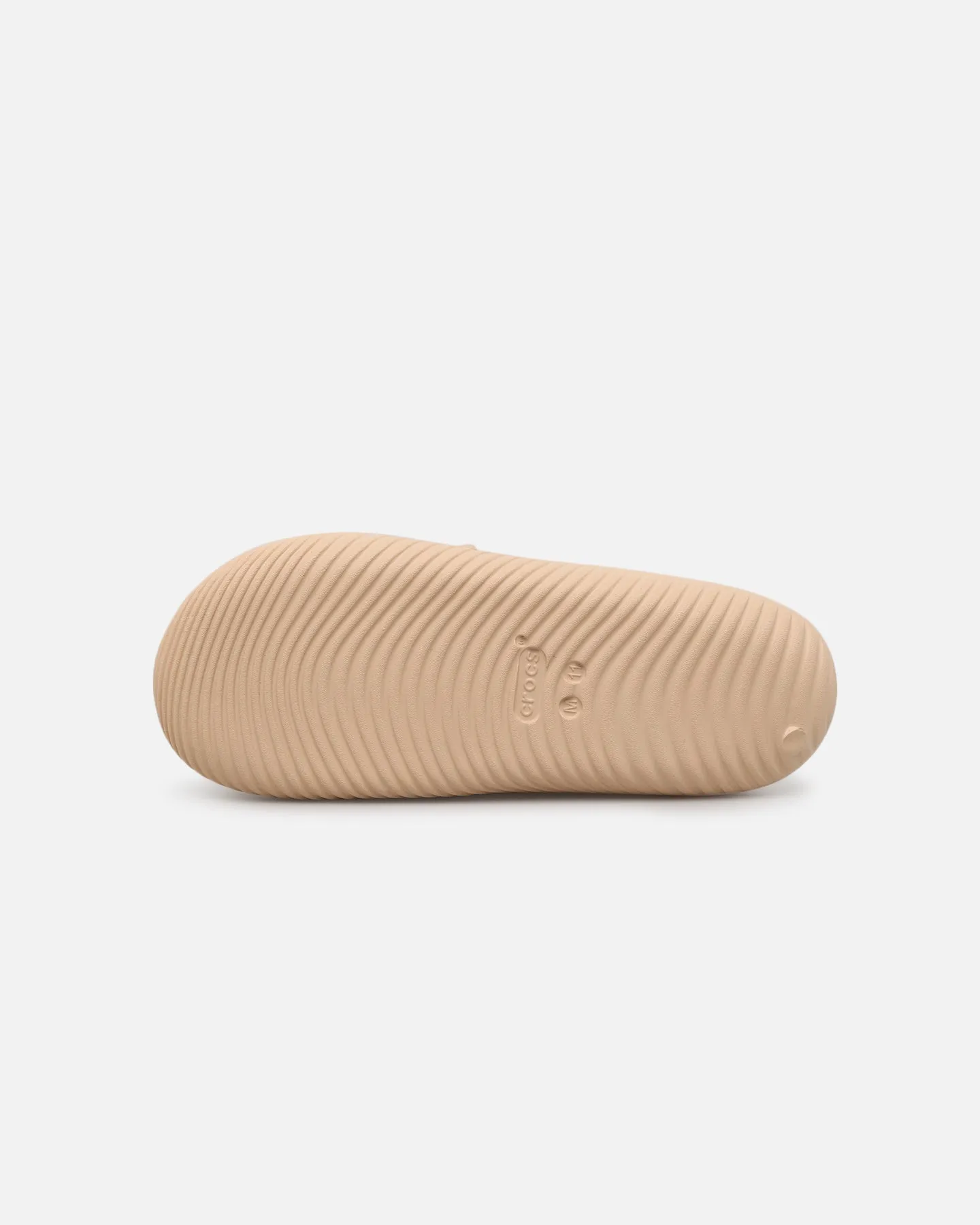 Crocs Mellow Luxe Recovery Slide Shitake Comfort Grip Wide fit