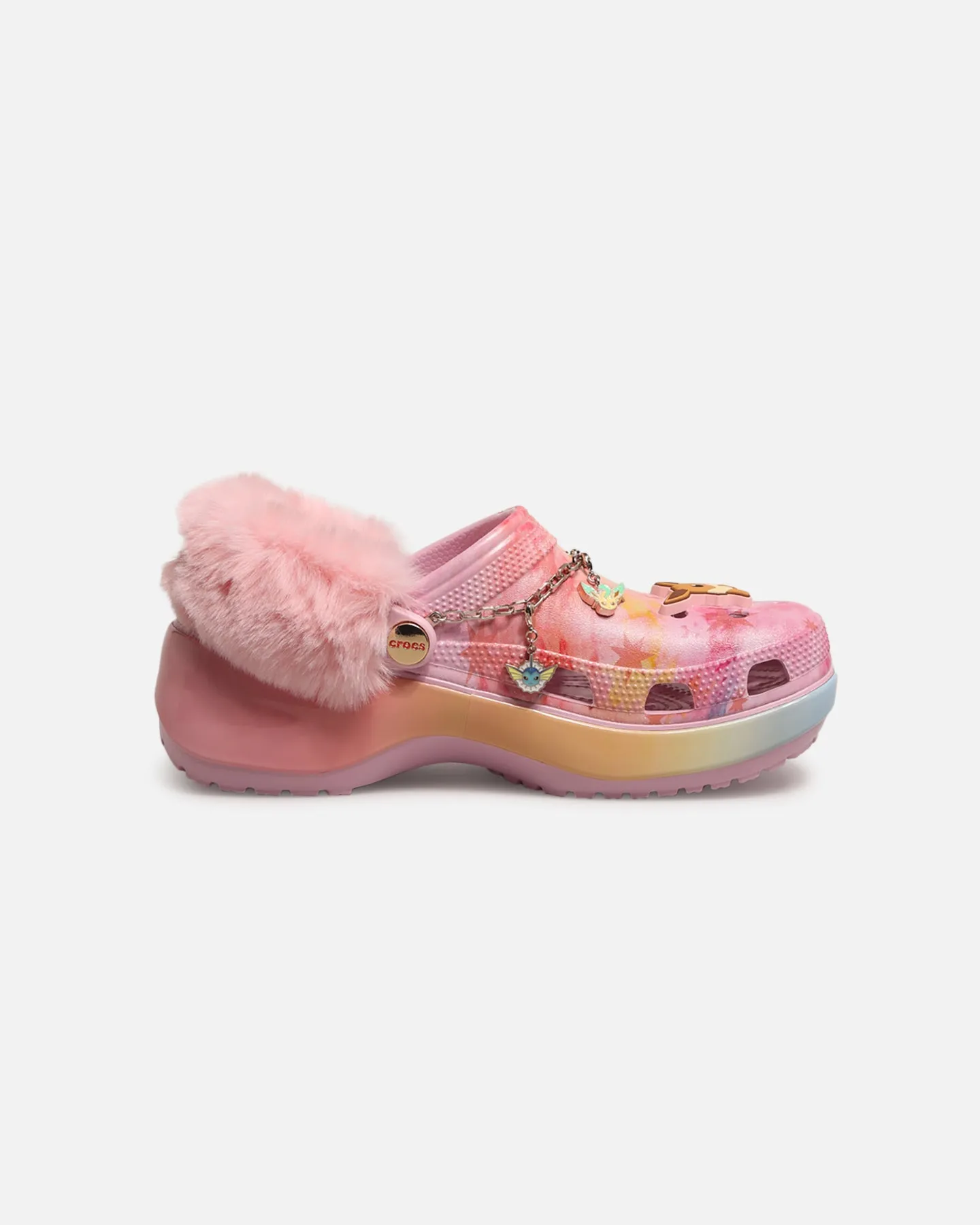 User-Friendly Crocs Women's Pok??mon "Eevee" Platform Clog Multi