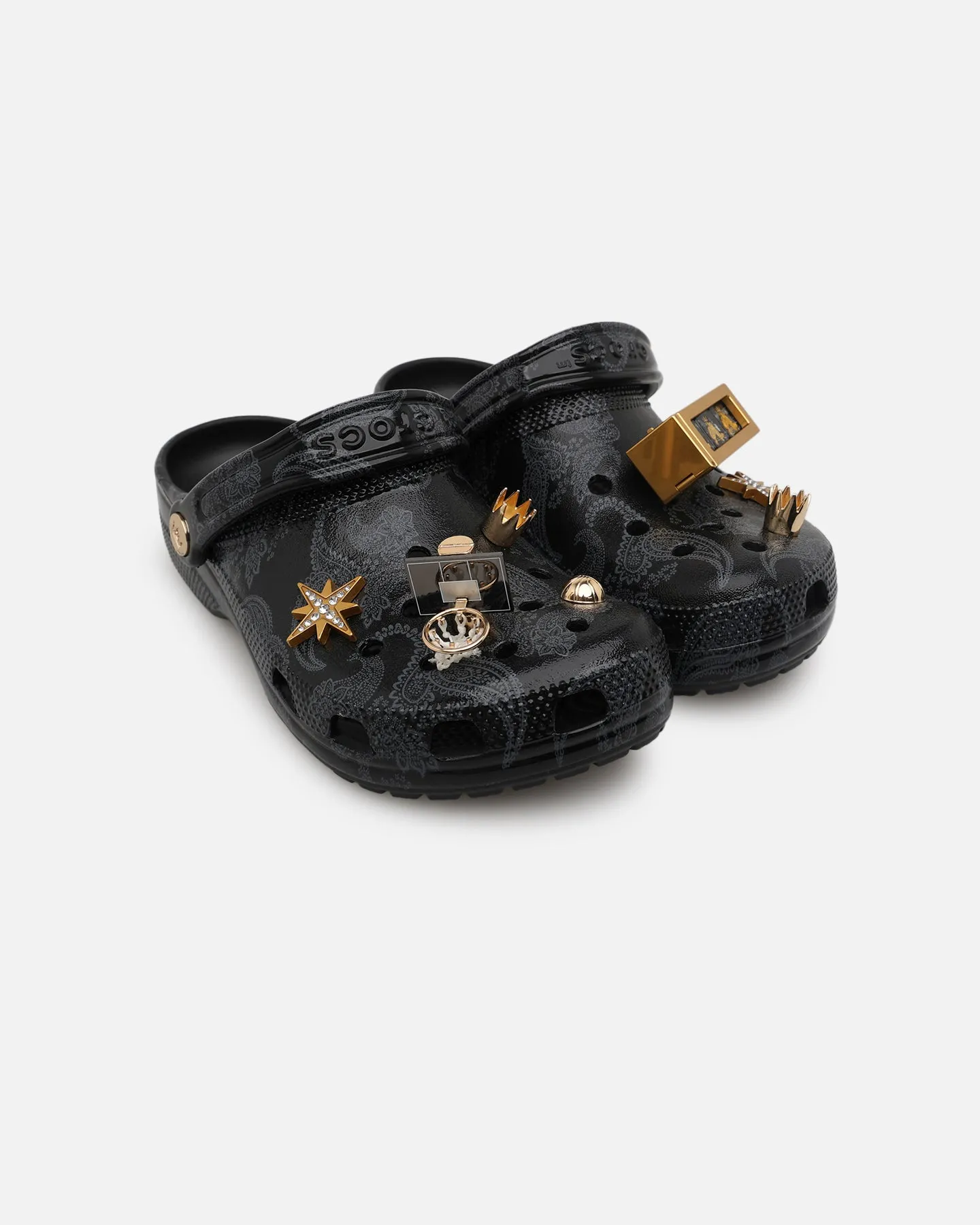Crocs X Culture Kings Classic Clog Black/Gold Hero Mode Moisture wicking