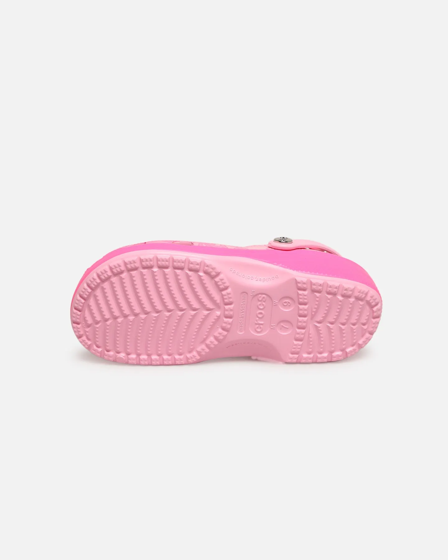 Leather Upper Crocs X Mattel Barbie Classic Clog Pink/Multi