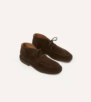 Crosby Moc-Toe Chukka Boot Brown Suede day use Lightweight