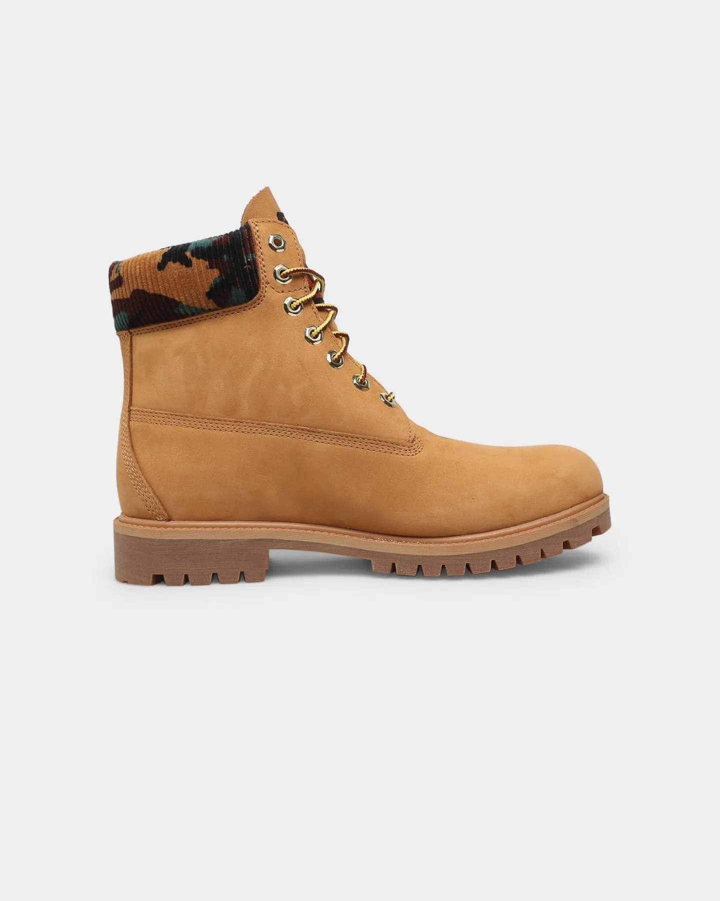 Vital Step Durable Material Timberland 6" Premium Boot Wheat/Camo