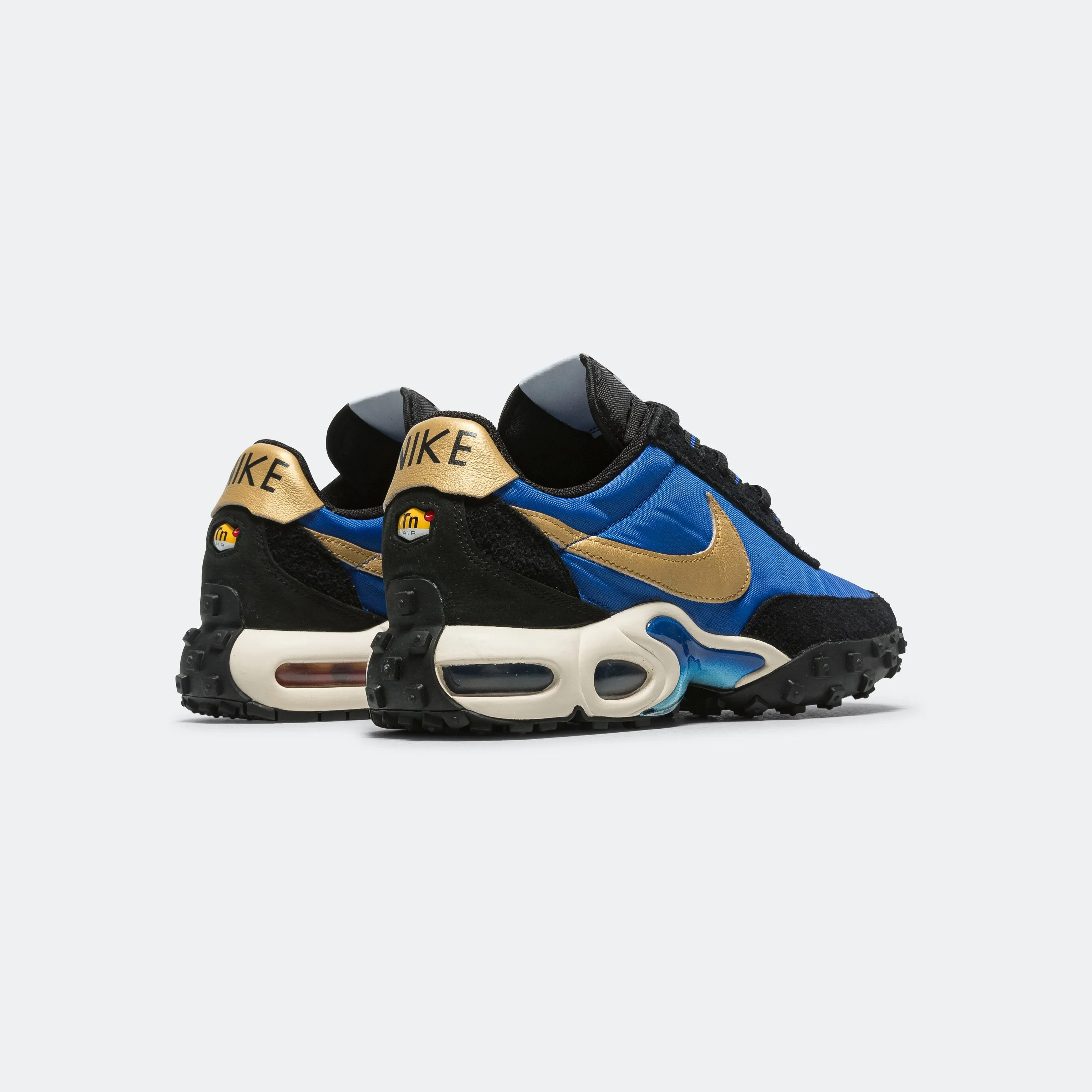 Toe box space Air Max Waffle SP - Hyper Blue/ Metallic Gold-Black