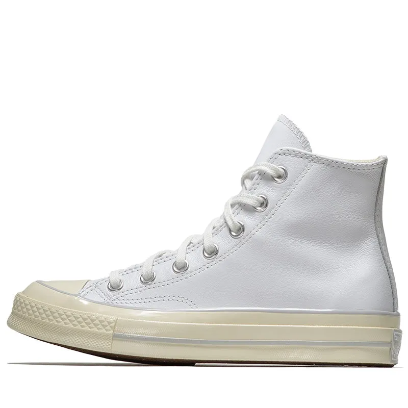 Shock Ride Non Marking Sole Converse Chuck 70 Leather - White/Fossilized