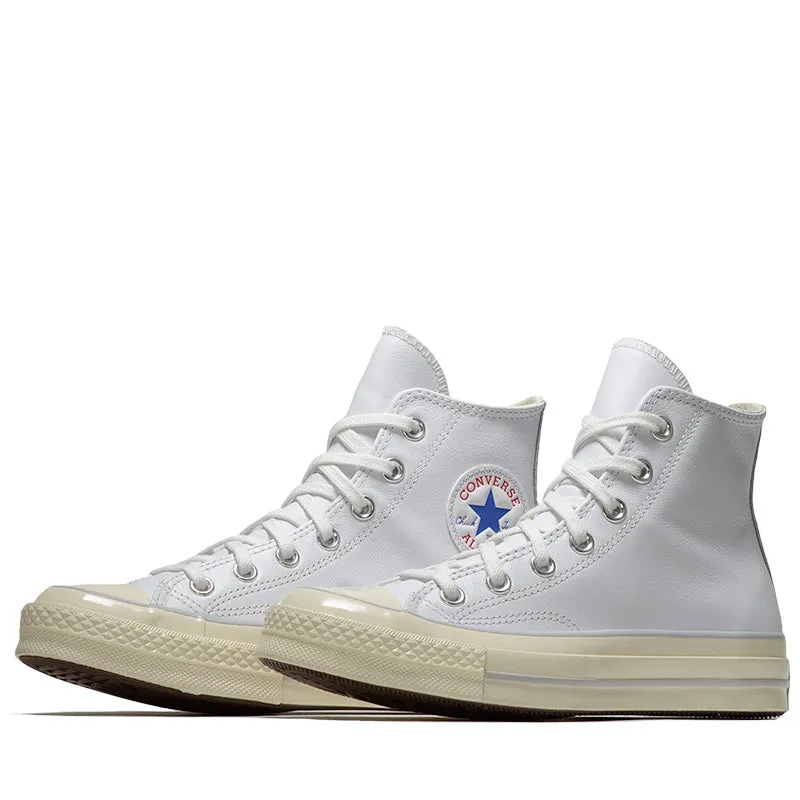 Stylish Stripes Converse Chuck 70 Leather - White/Fossilized