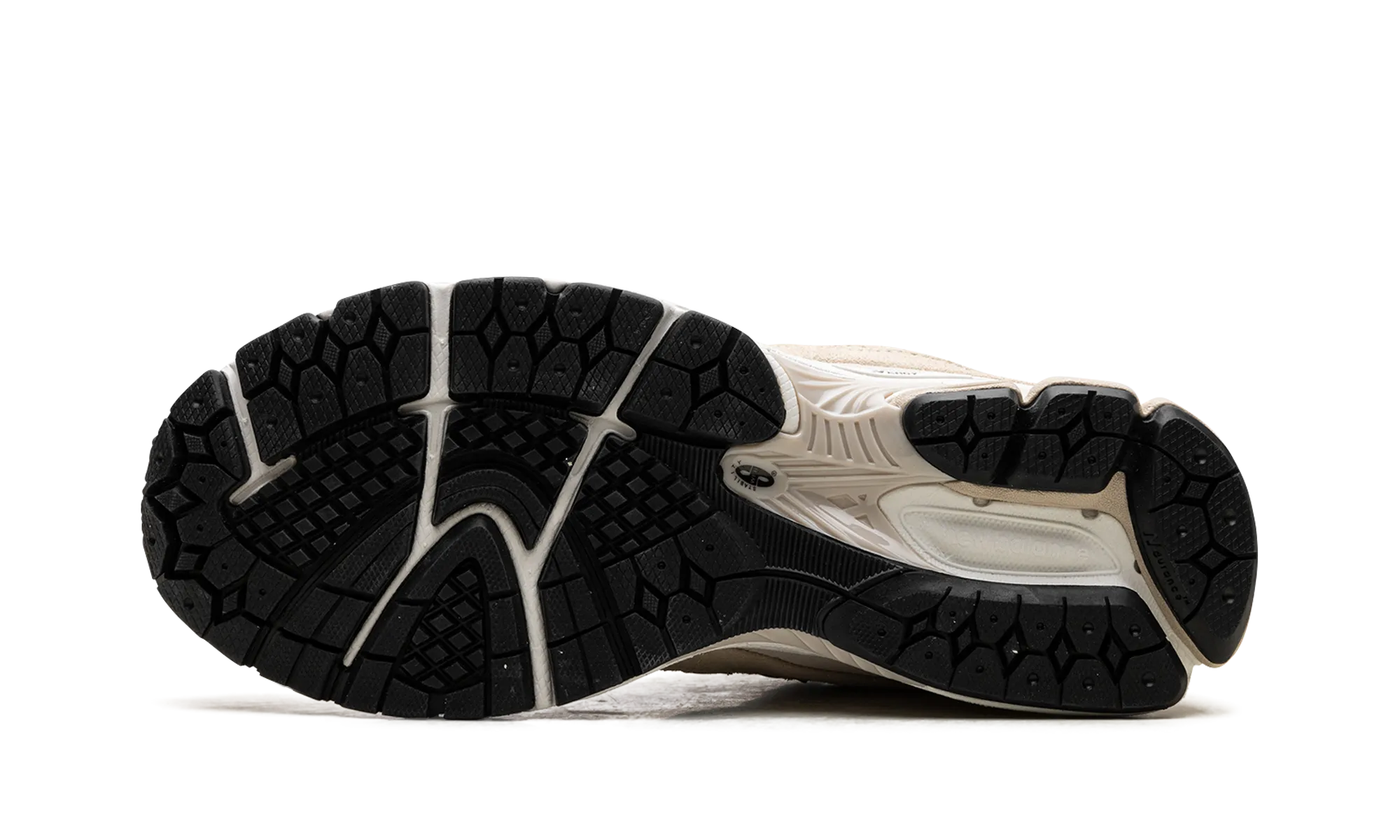 shock - absorbing shoe attributes asymmetrical shoes 2002R "Sandstone Magnet"