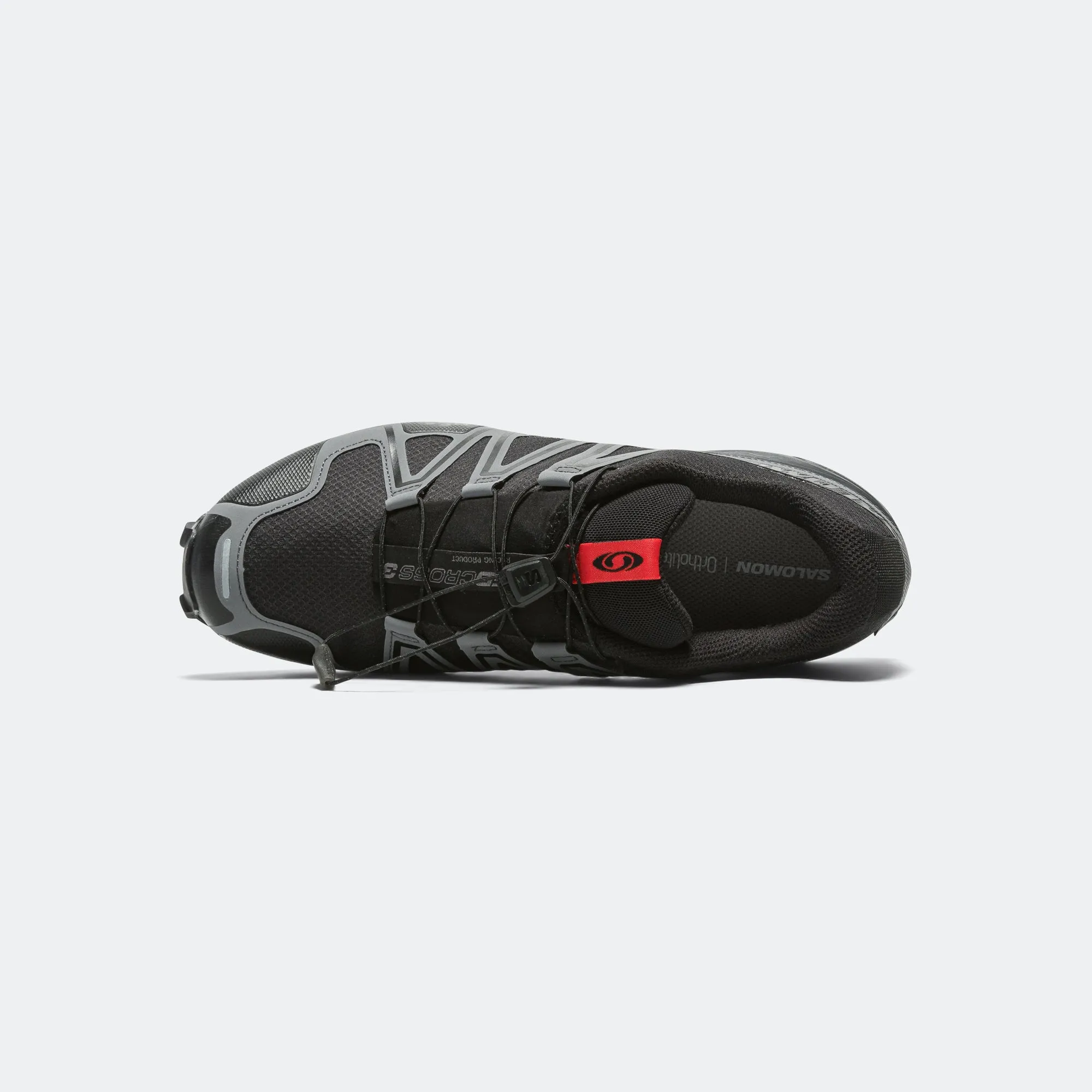 Toe box space Compression Balanced Midsole Speedcross 3 GTX - Black/Asphalt-Flame Scarlet