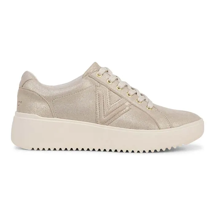 Womens Vionic Kearny Lace Up in Soft Gold Travel Ease Moisture   Wicking
