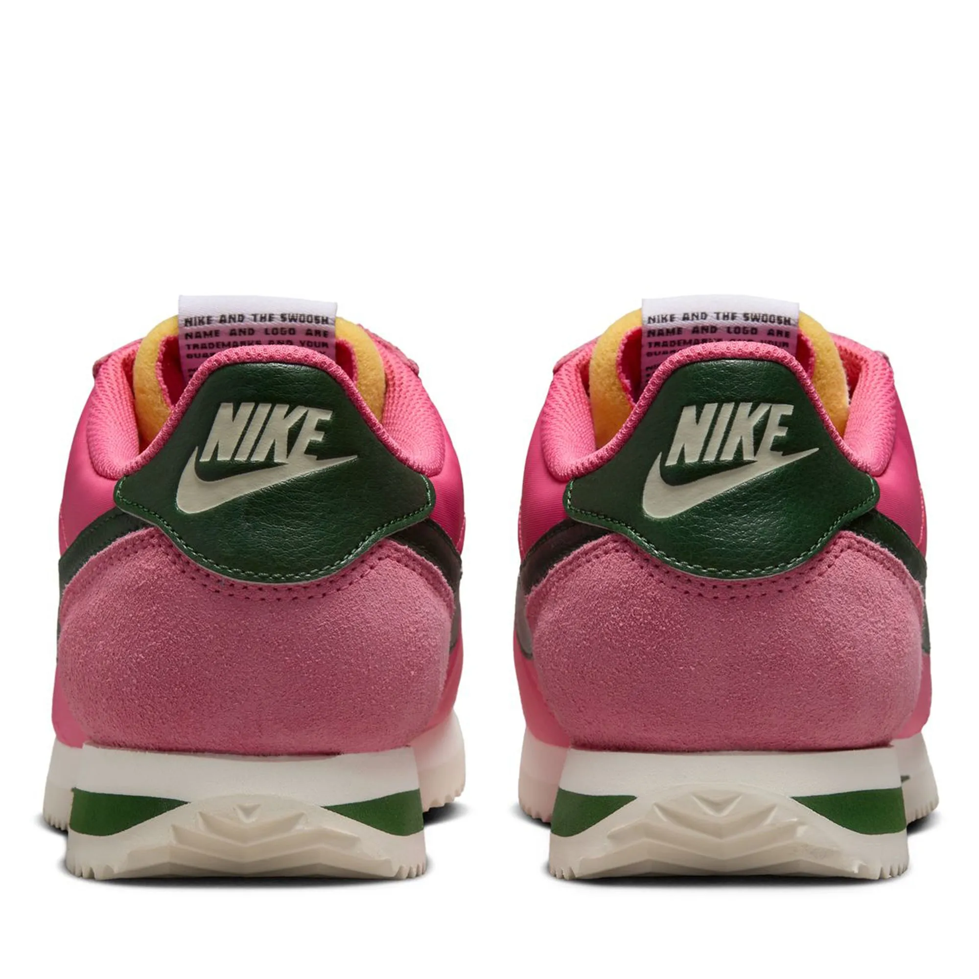Women's Nike Cortez - Pinksicle/Fir orthopedic insole