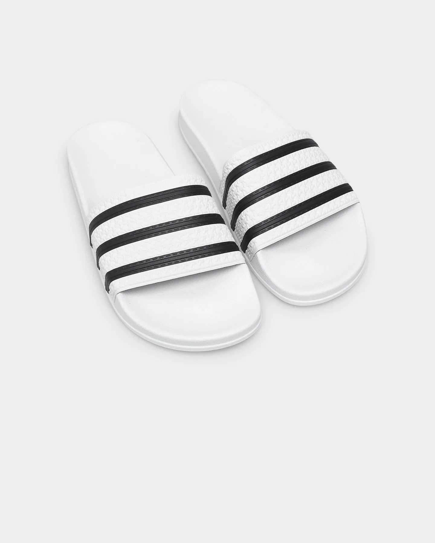 Stretchable Night Glow Adidas Adilette White/Black