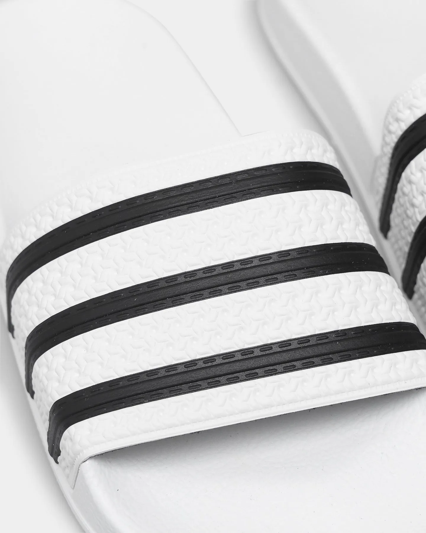 Adidas Adilette White/Black Urban Walk