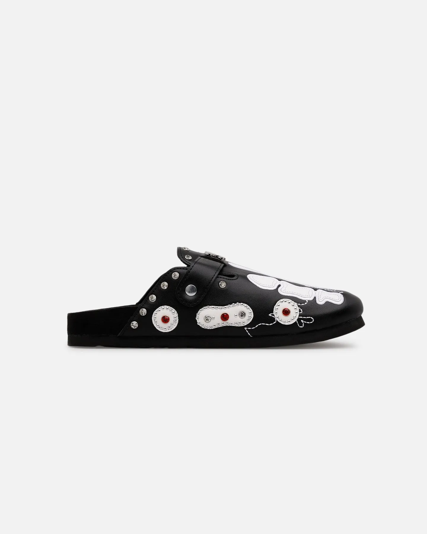 Octavious Marks Onyx Leather Clogs Black Leather Touch