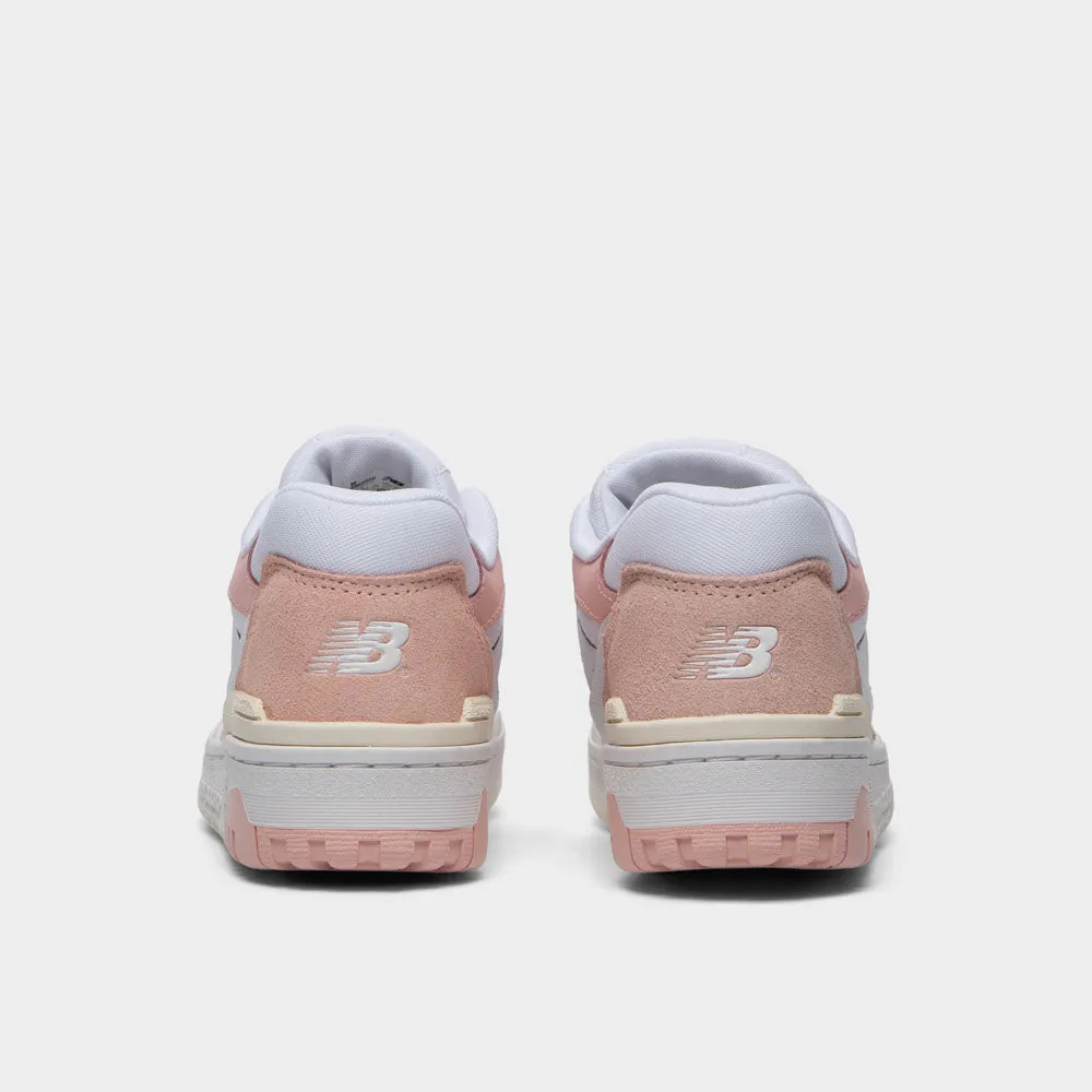 Mesh Lining Lounge Ready New Balance Juniors' GSB550CD White / Pink Haze