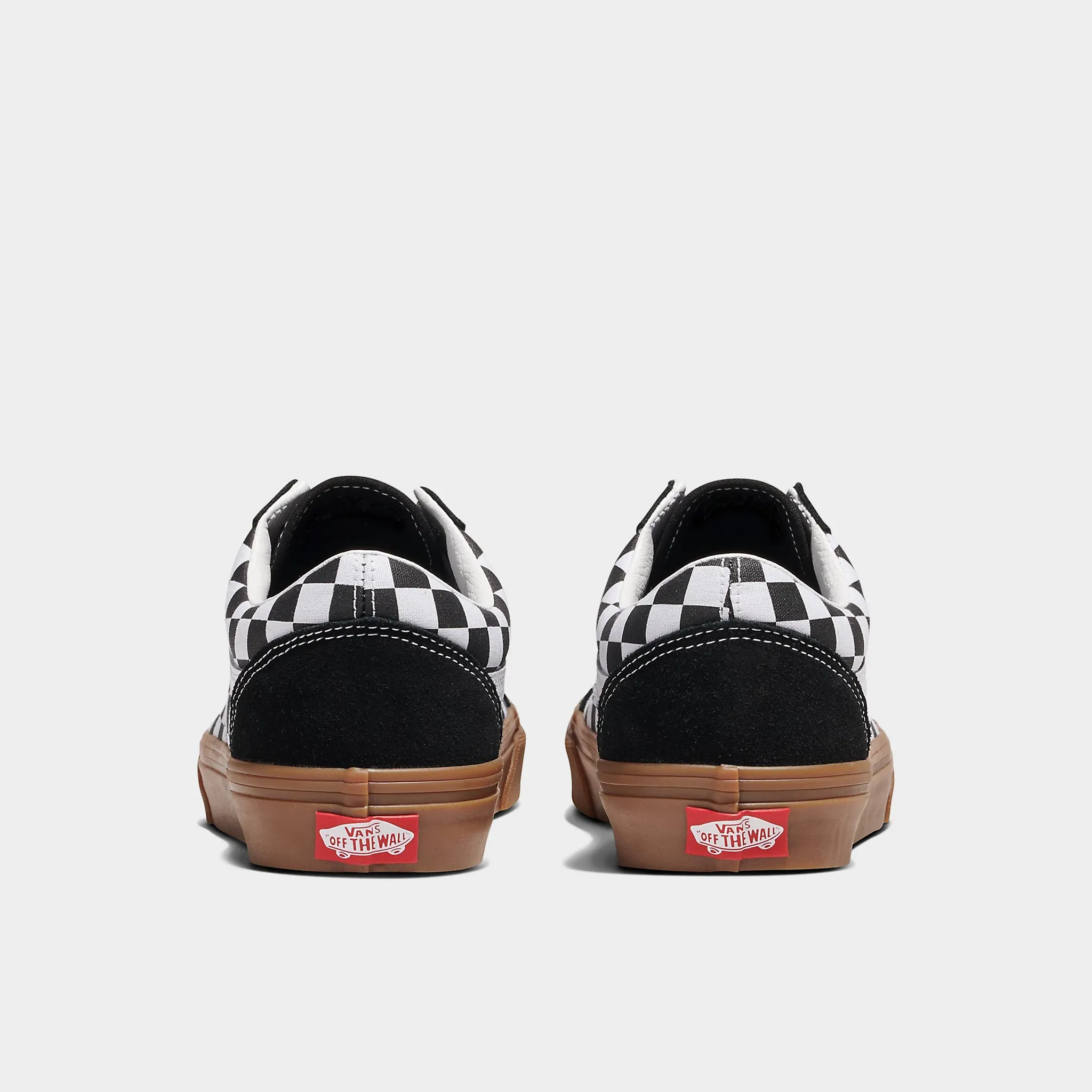 Vans Old Skool Checker Black / White - Gum Safe Land Cushioned heel