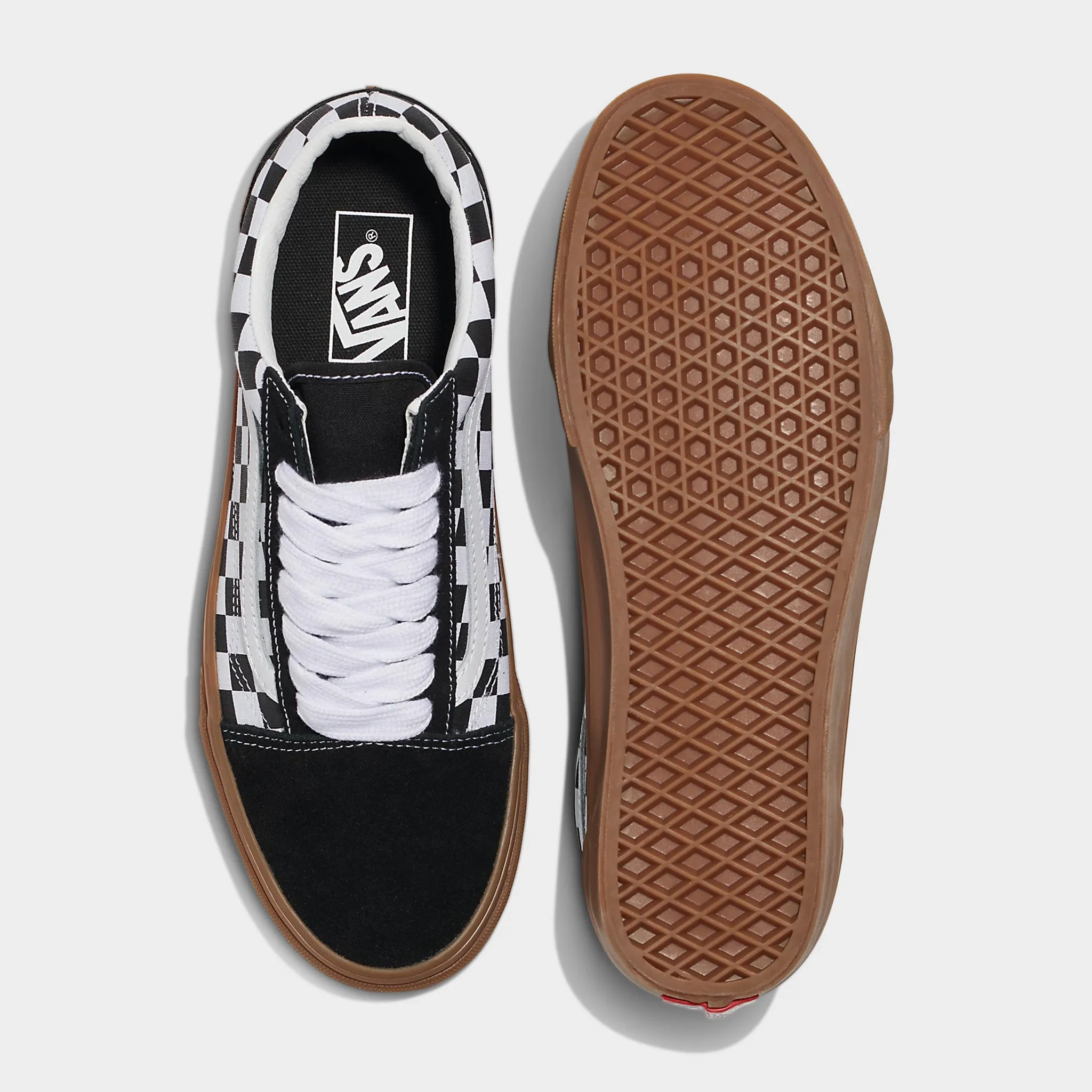 Vans Old Skool Checker Black / White - Gum Feather Light