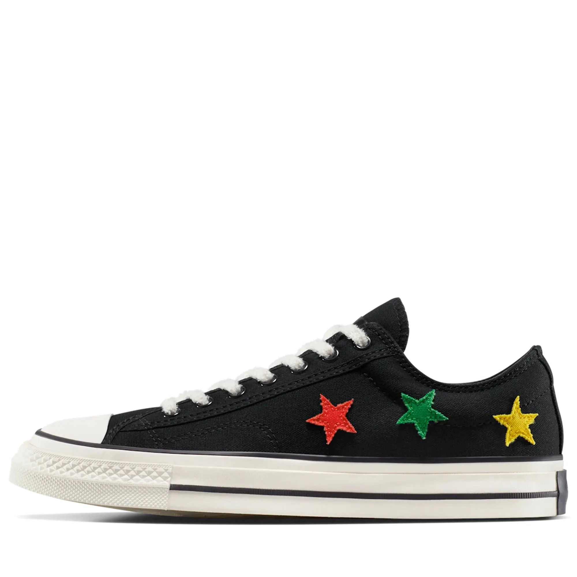 Daily Paper x Converse Star Player 76 Ox - Black/Fern Green custom-fit