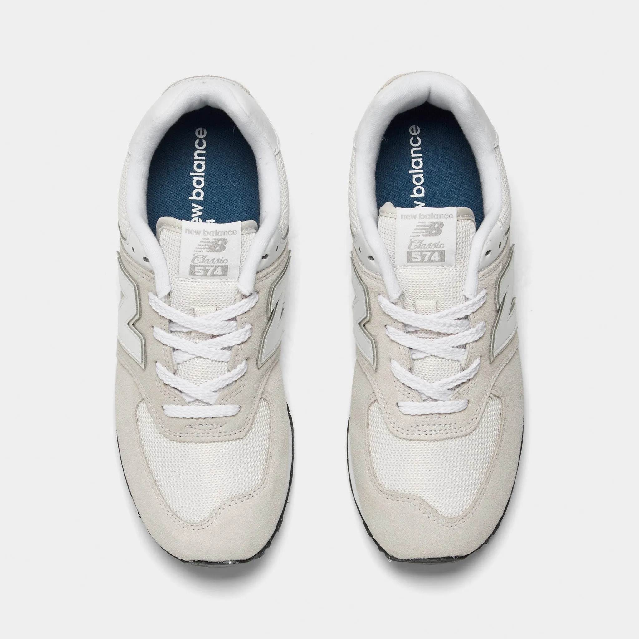 New Balance Juniors' GC574EVW Nimbus Cloud / White Abrasion resistant