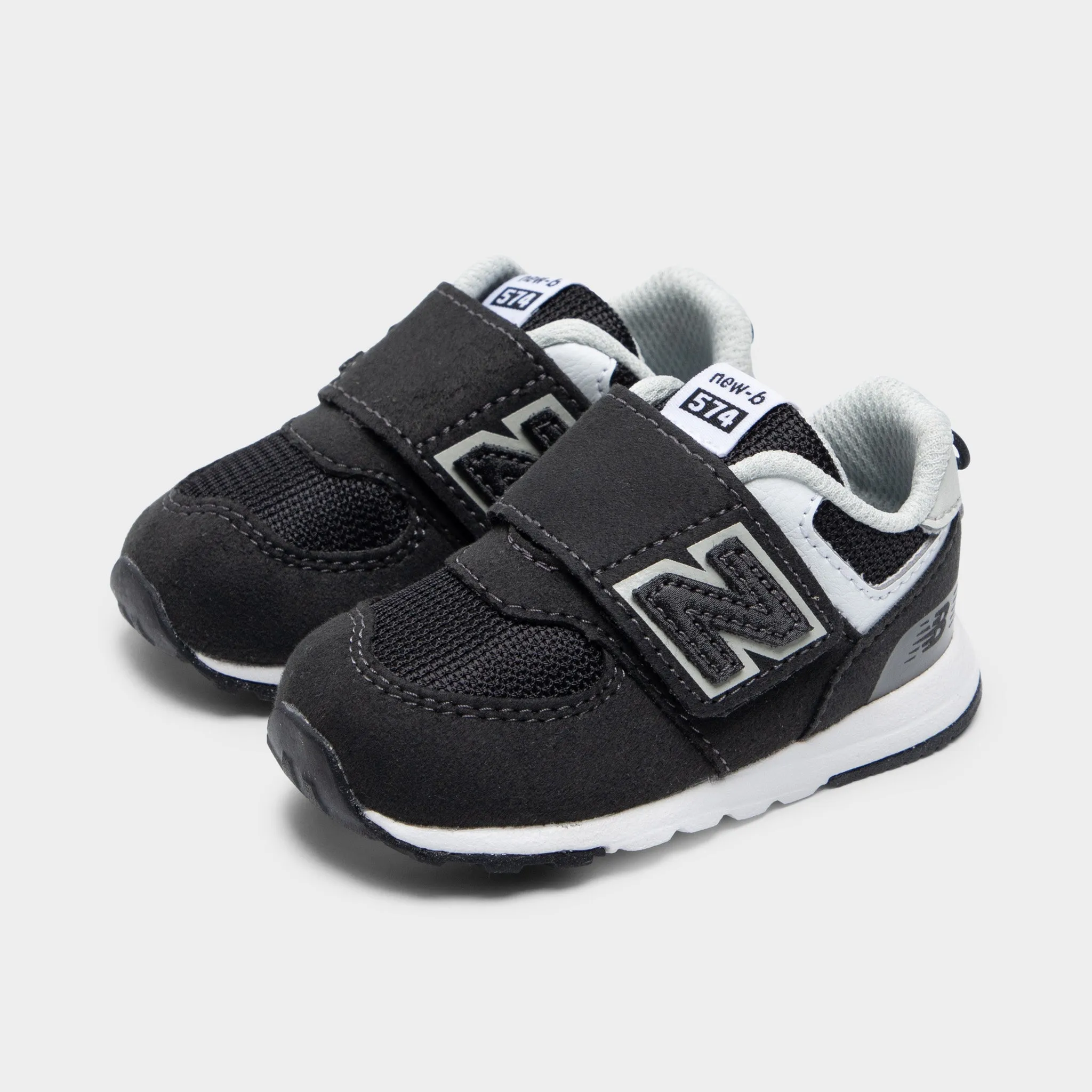 Step Light New Balance Infants' 574 Black / White