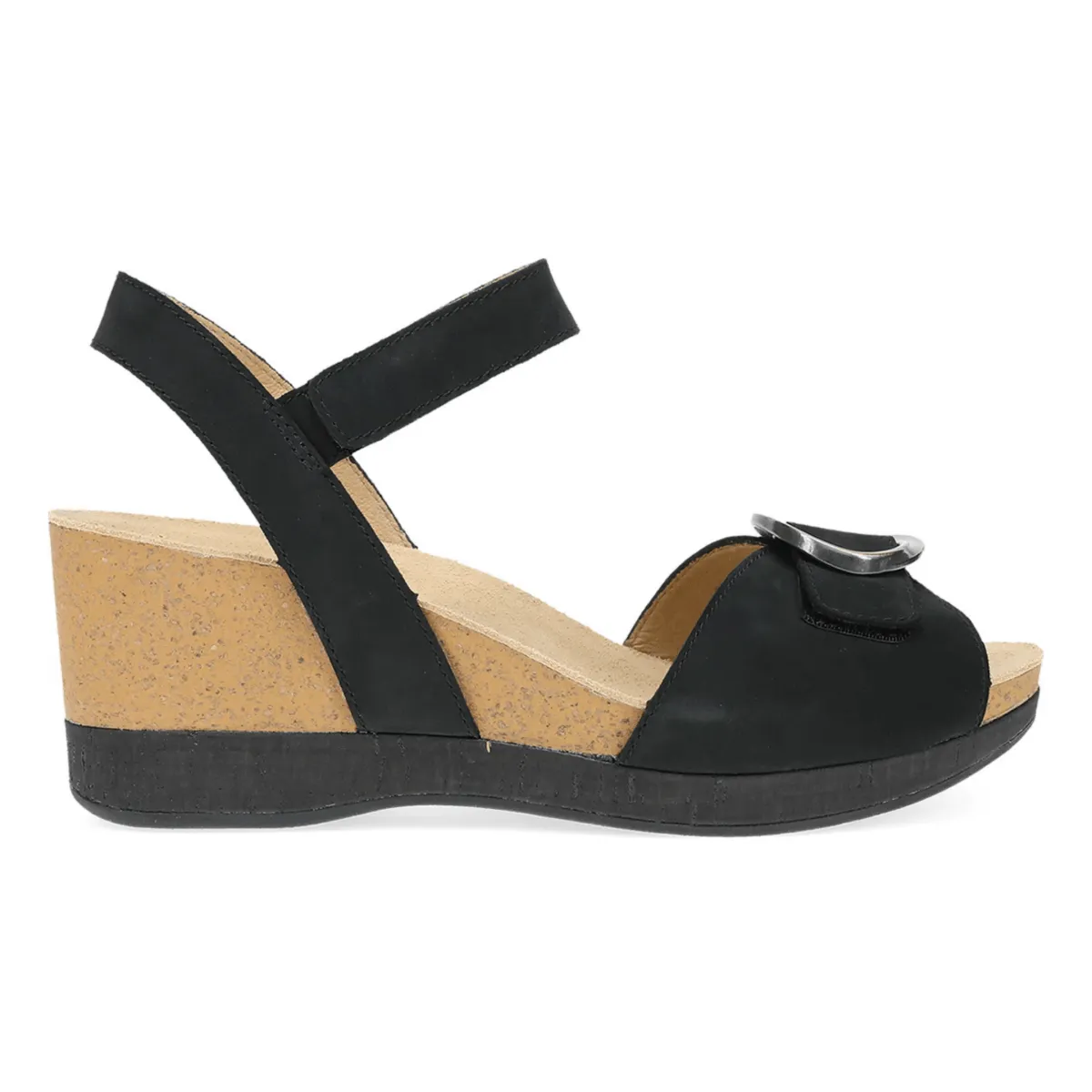 Dansko Women's Stella Black Milled Nubuck Simple Cut