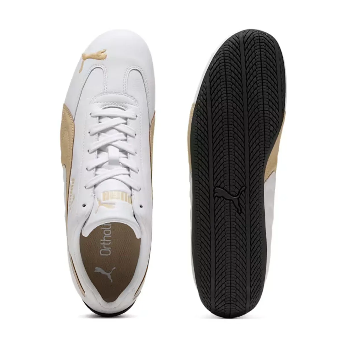 perforations Speedcat Leather 'White Toasted Almond'