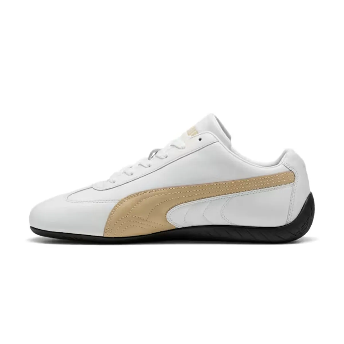 Speedcat Leather 'White Toasted Almond' Fashion-Forward Look
