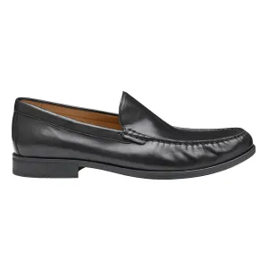 Johnston & Murphy Men's Harrison Venetian Black Glove Leather Simple Form All Shade