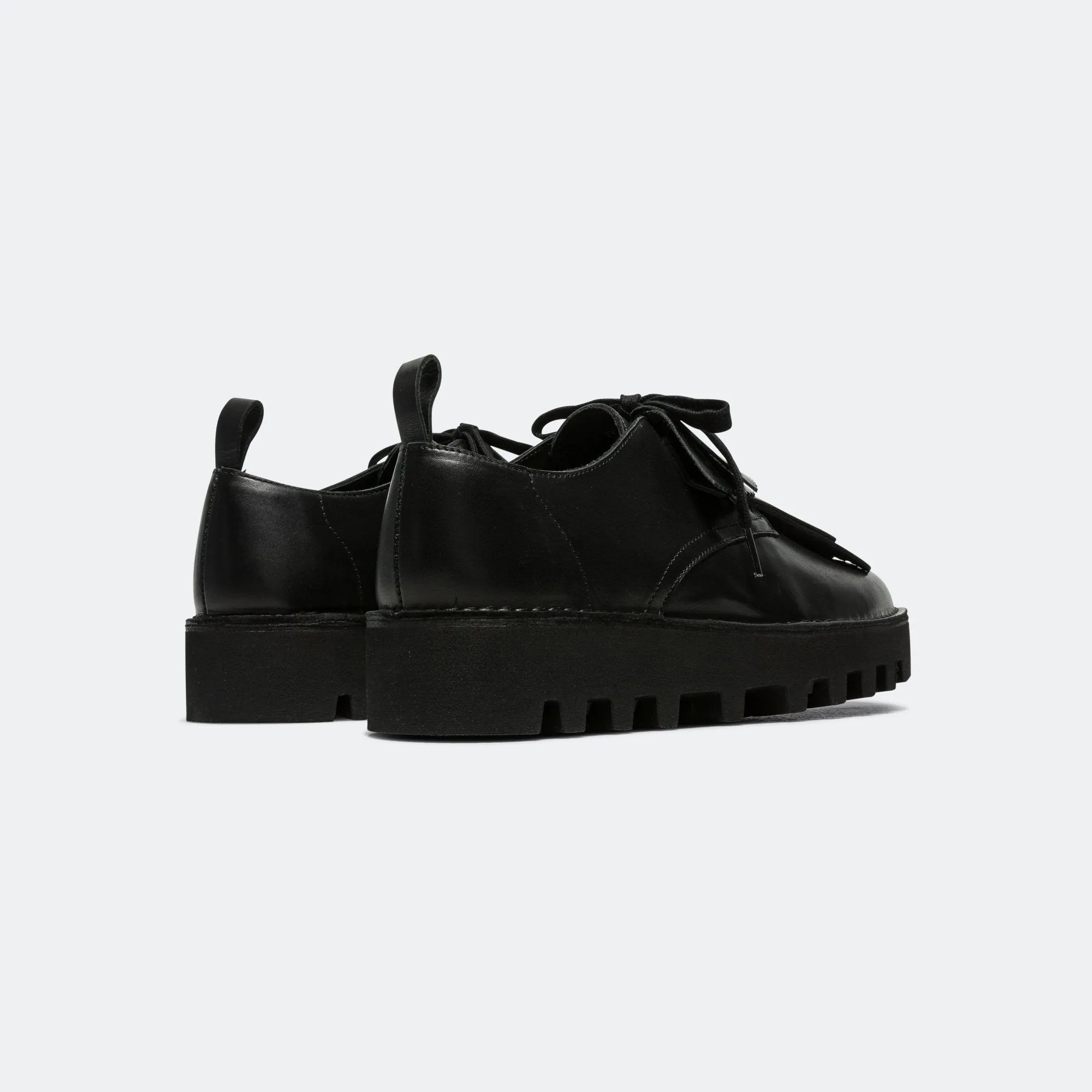 Desert Khan x Engineered Garments - Black Smooth Leather AntiOdorTreatment
