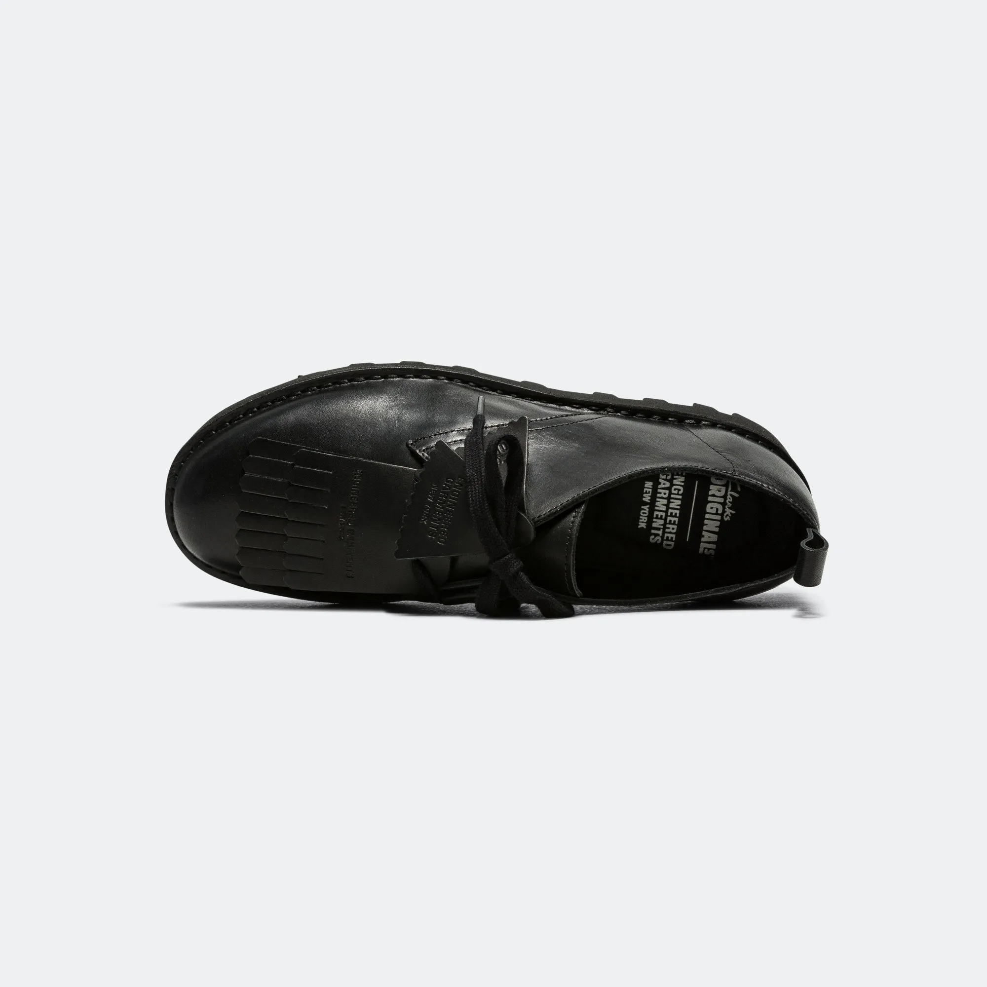 Desert Khan x Engineered Garments - Black Smooth Leather Weekend Chill