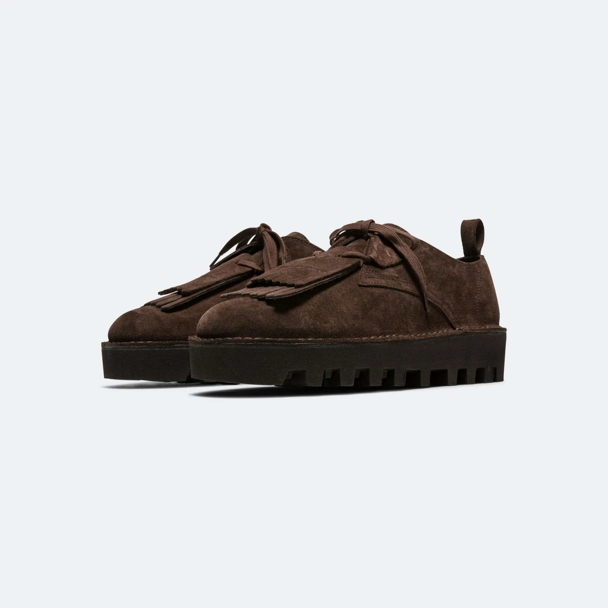 Desert Khan x Engineered Garments - Brown Suede Heel Balance