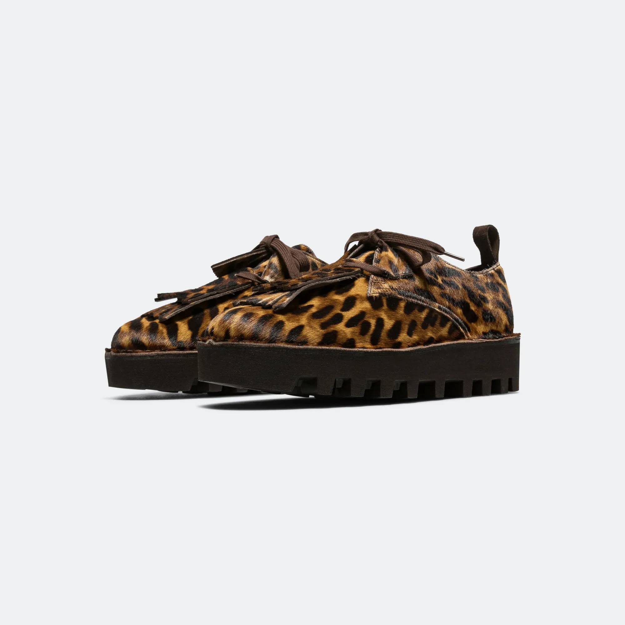 Active Zone High Top Design Desert Khan x Engineered Garments - Leopard PRT Pony