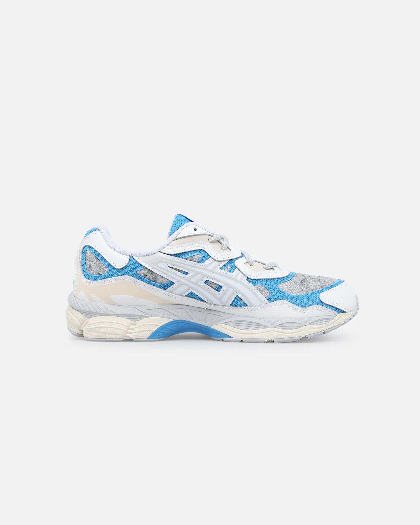 Asics GEL-NYC White/Dolphin Blue Durable Construction Quick Flow