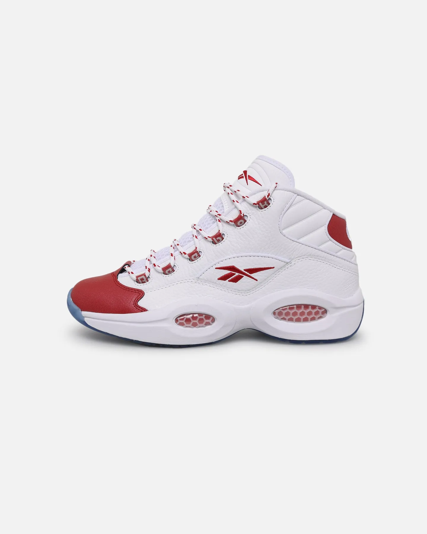 Reebok Question Mid White/Red Gym Quick Curve Hug