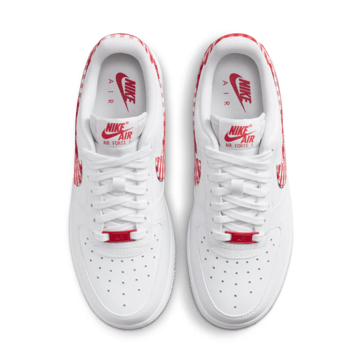Wmns Air Force 1 ??07 'Gingham Red' Move Bold Light Step