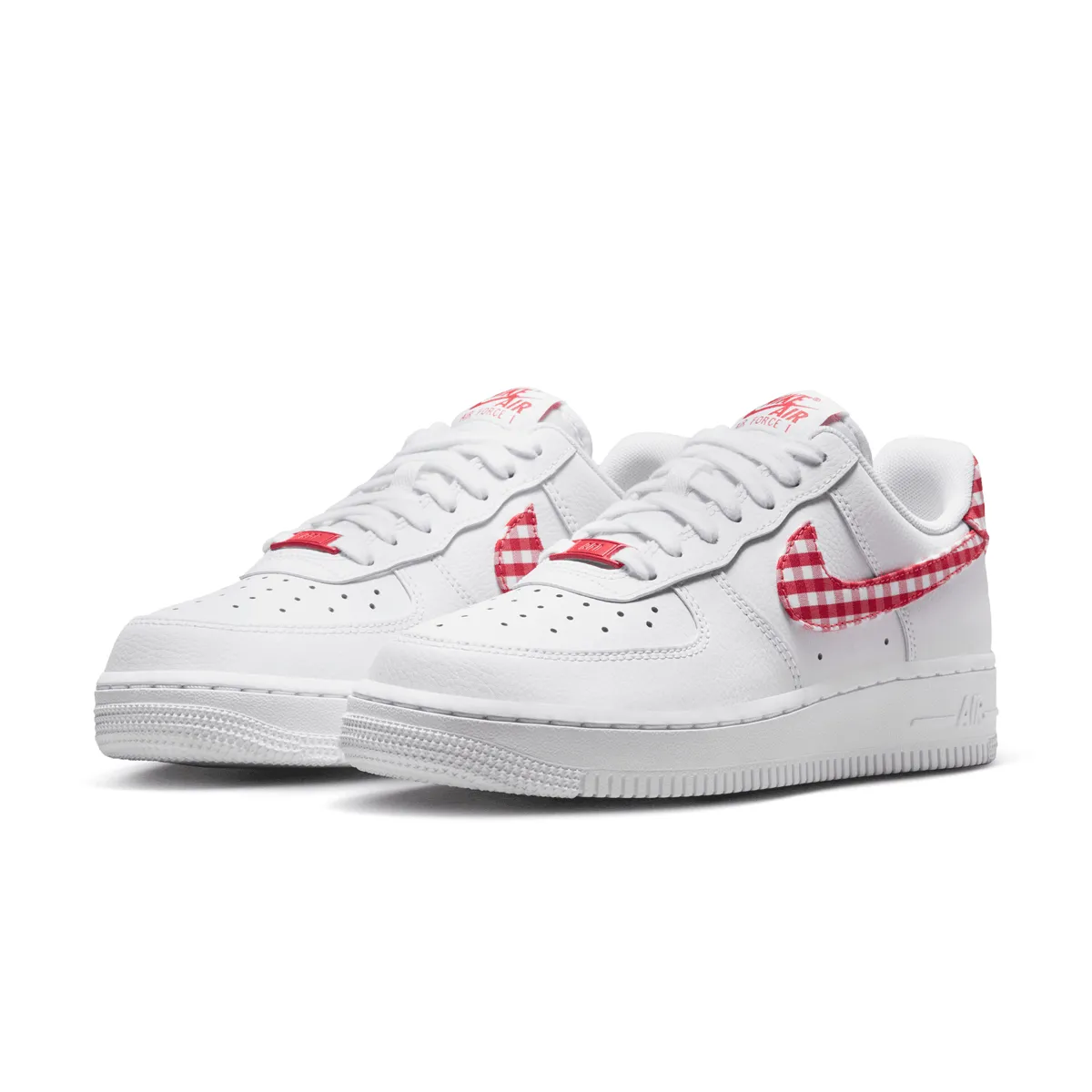 Wmns Air Force 1 ??07 'Gingham Red' Rich Glow