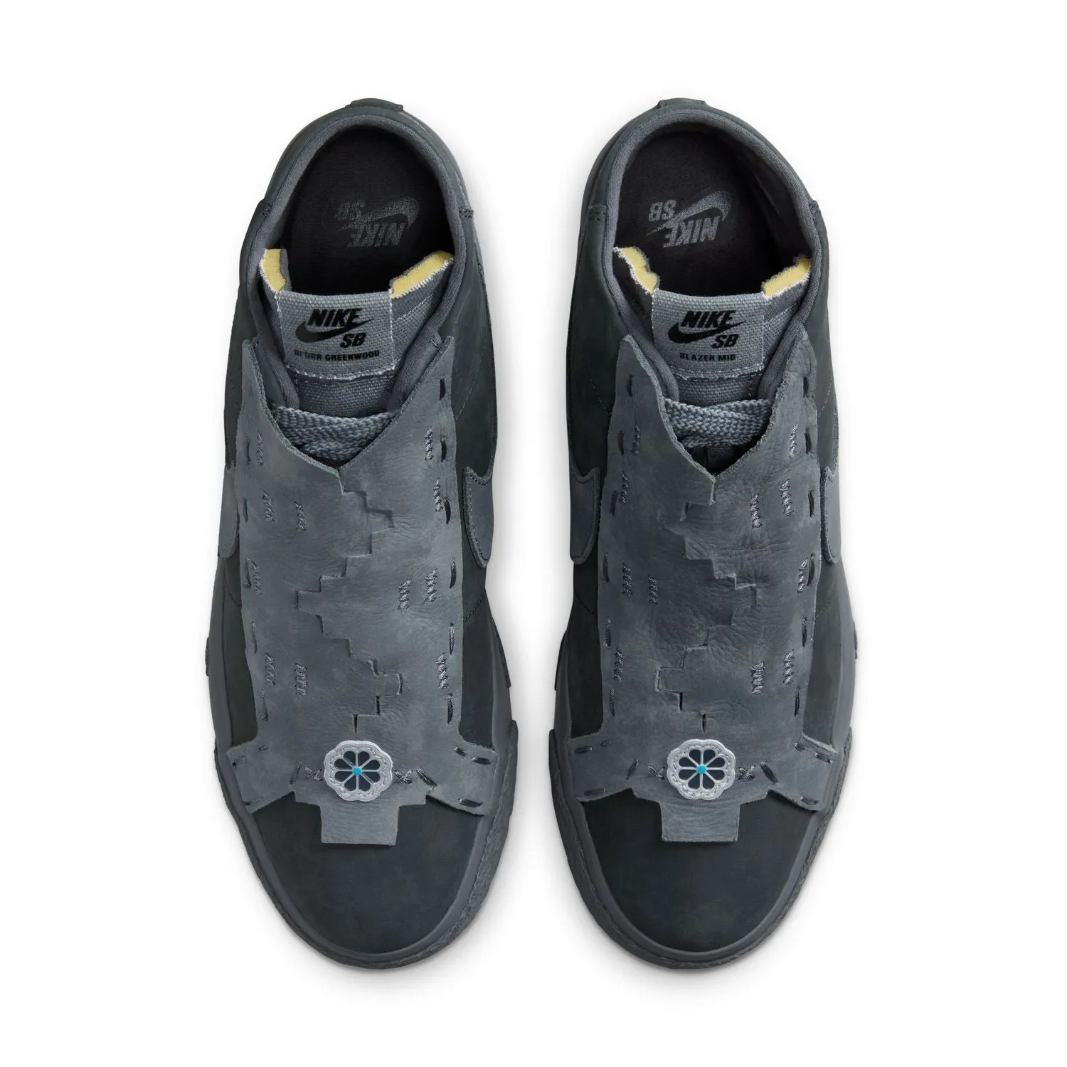 Comfort Shank Garden Walk   Di??orr Greenwood Zoom Blazer Mid QS 'Dark Smoke Grey'