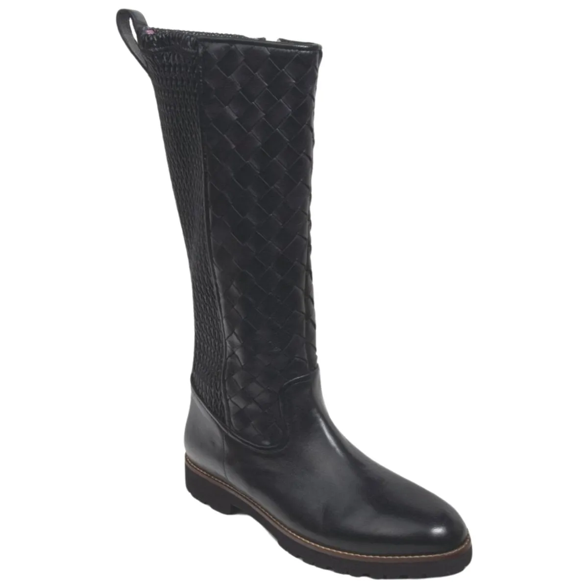 Success Step Robert Zur Women's Blair Black Woven Leather