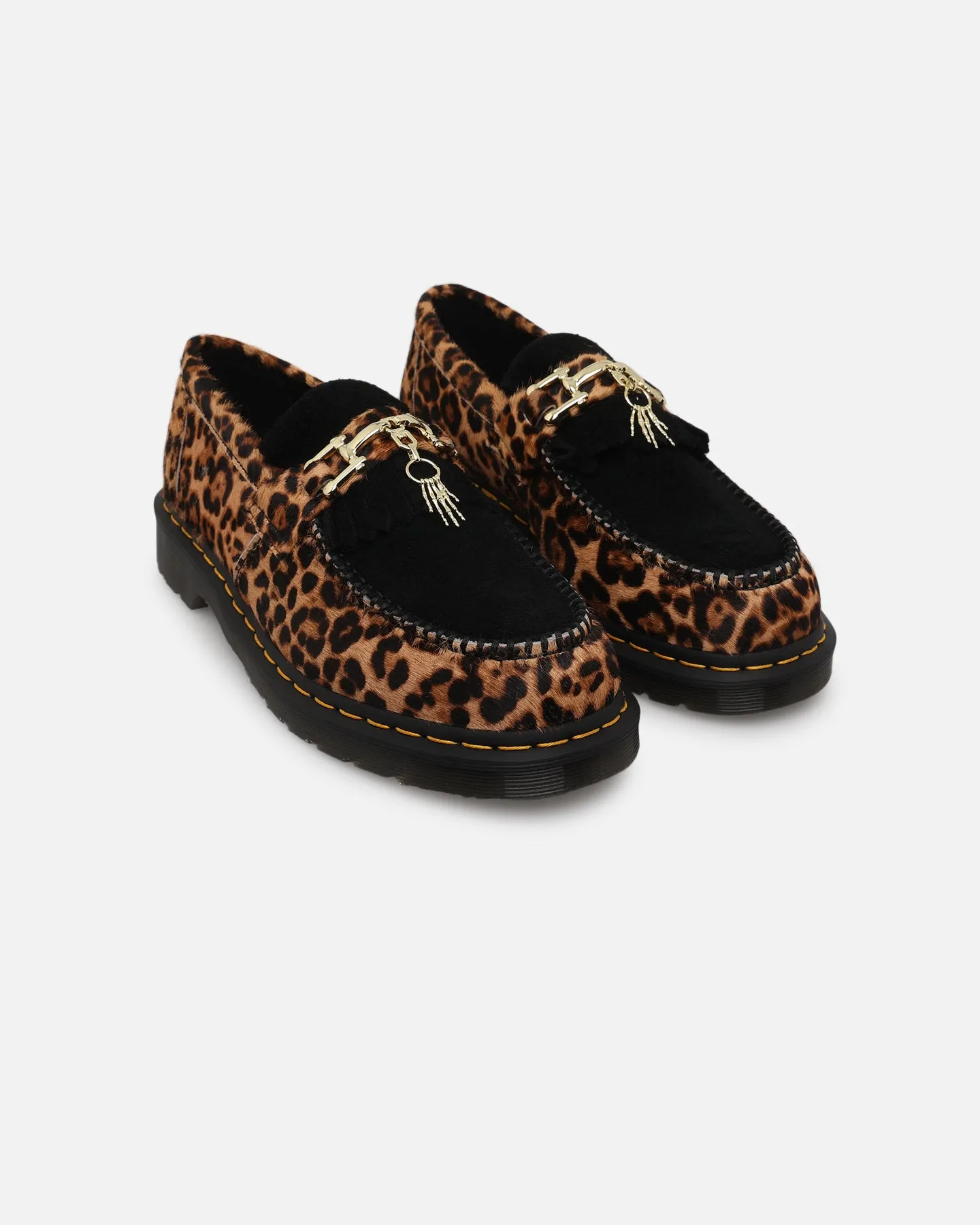 Color Play Elastic laces Dr Martens Adrian Snaffle Loafer Black