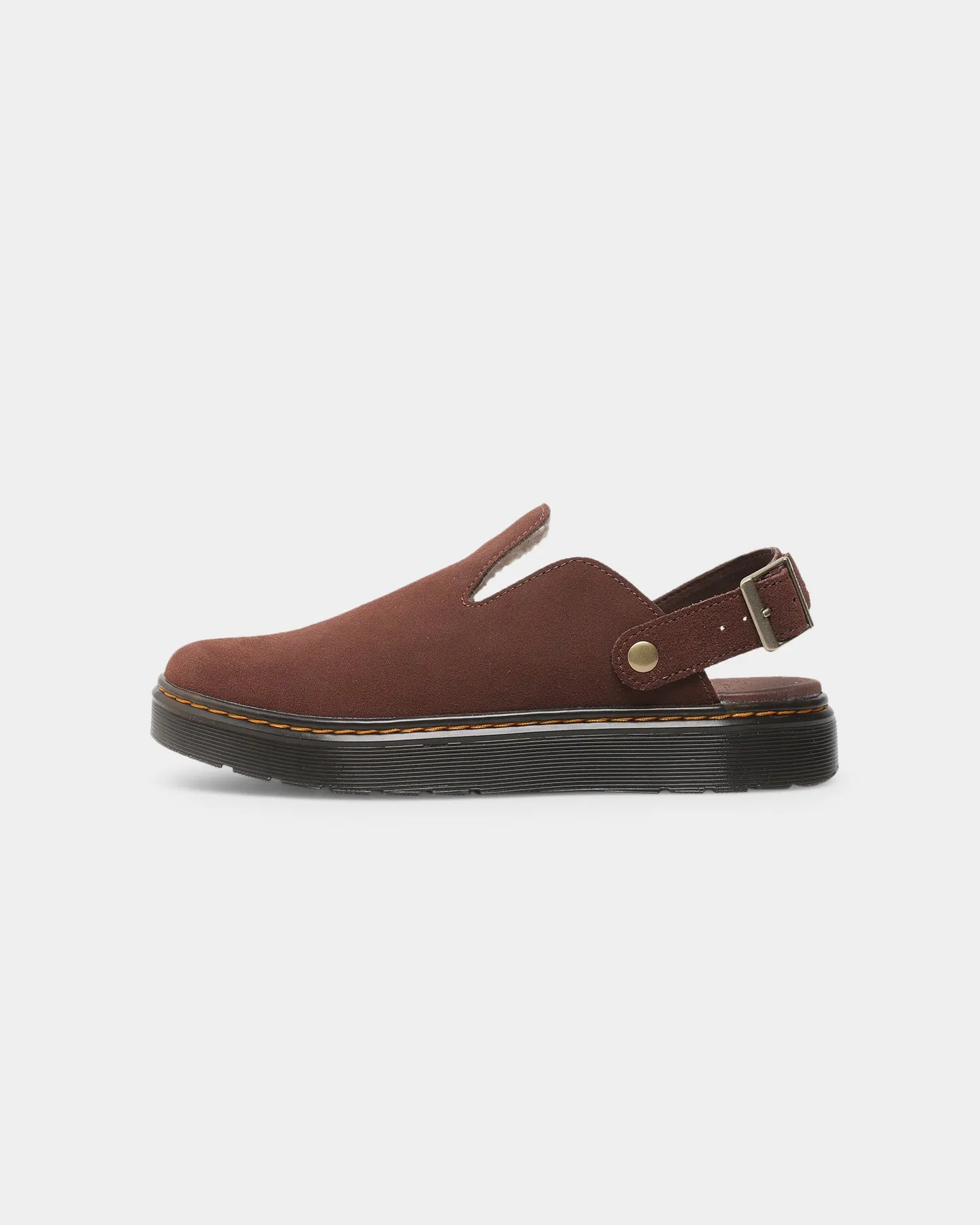 Dr. Martens Carlson Mule Dark Brown Scandi Clean