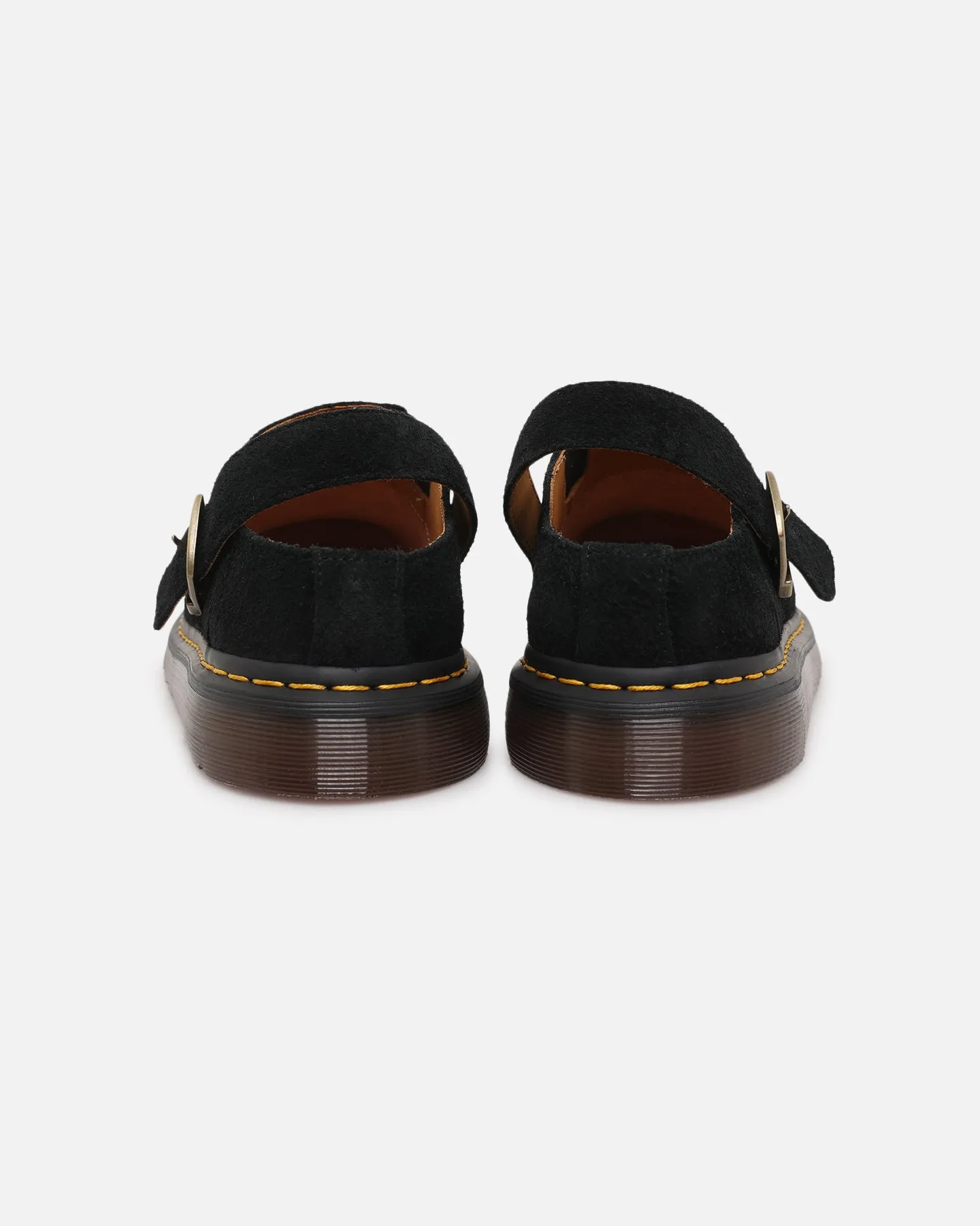 Dr. Martens Isham Buckle Mule Black Mesh King Walk